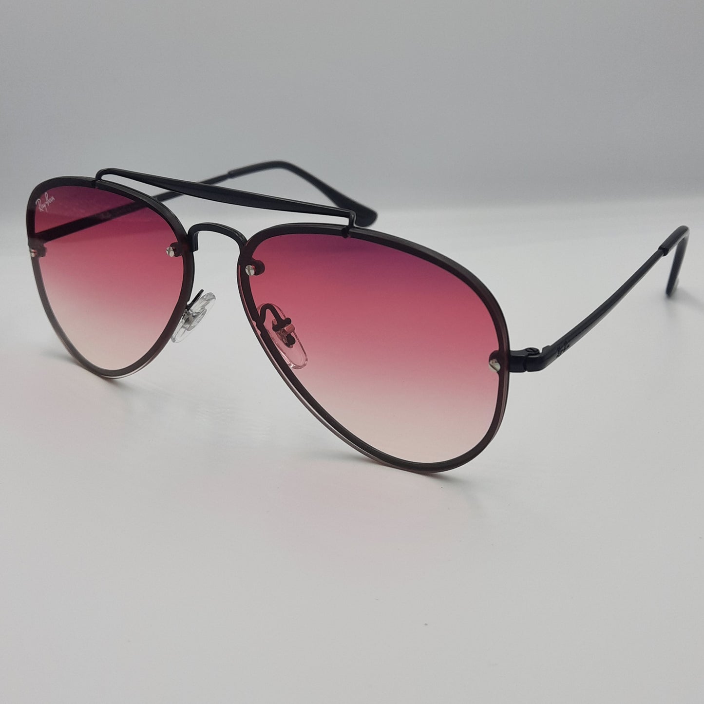 Solaires: RAYBAN BLAZE AVIATOR RB3584 NOIR/ROSE dégradé