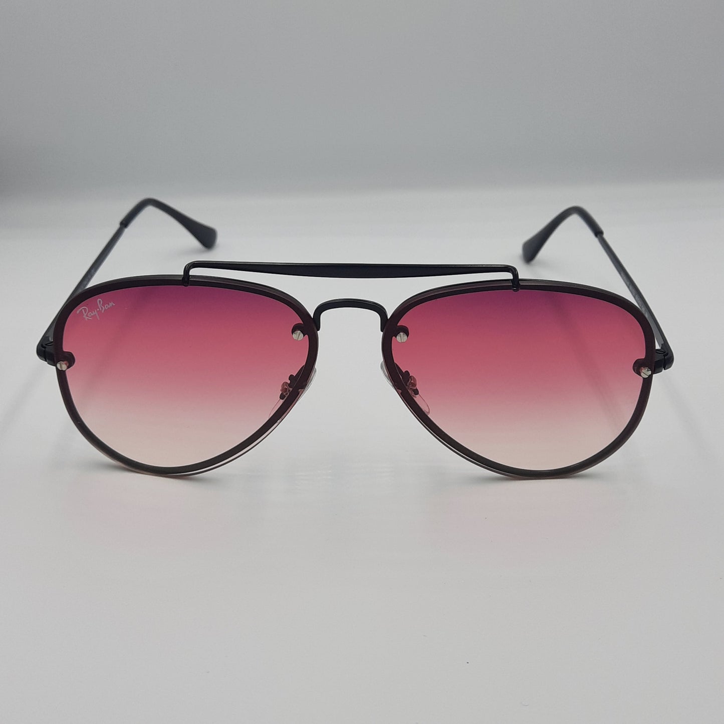 Solaires: RAYBAN BLAZE AVIATOR RB3584 NOIR/ROSE dégradé