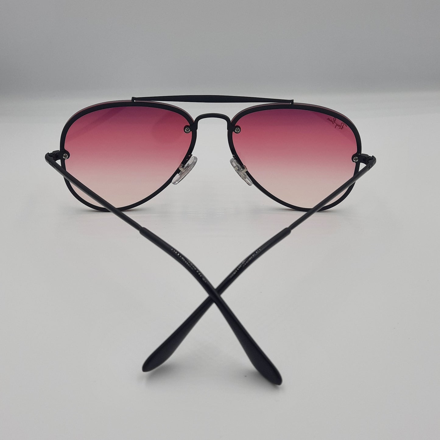 Solaires: RAYBAN BLAZE AVIATOR RB3584 NOIR/ROSE dégradé