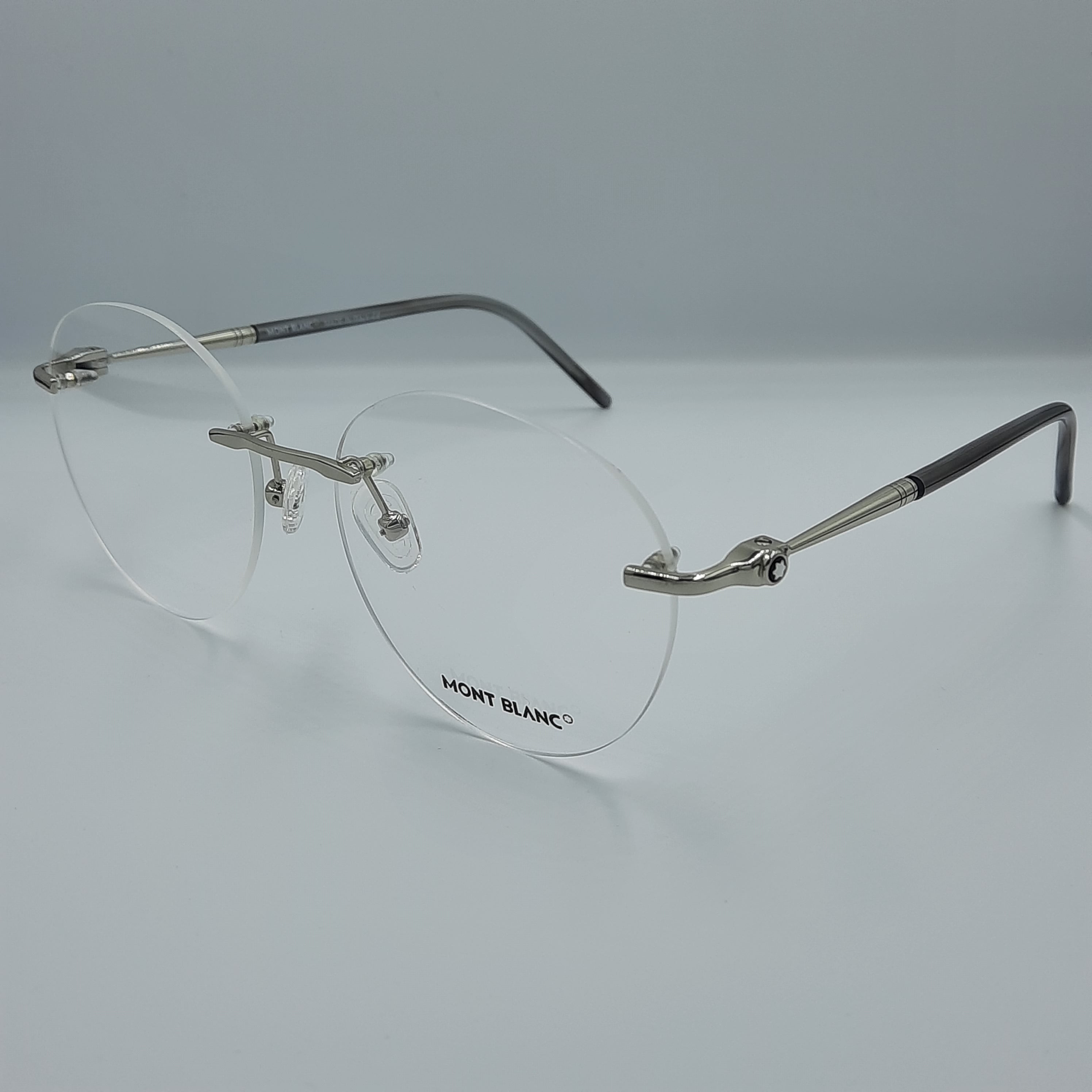 Lunette Optique Perc e Mont Blanc NOIR ARGENT OPTILUXE MAROC LUNETTES lunette-optique-perc-e-mont-blanc-noir-argent-optiluxe-maroc-lunettes