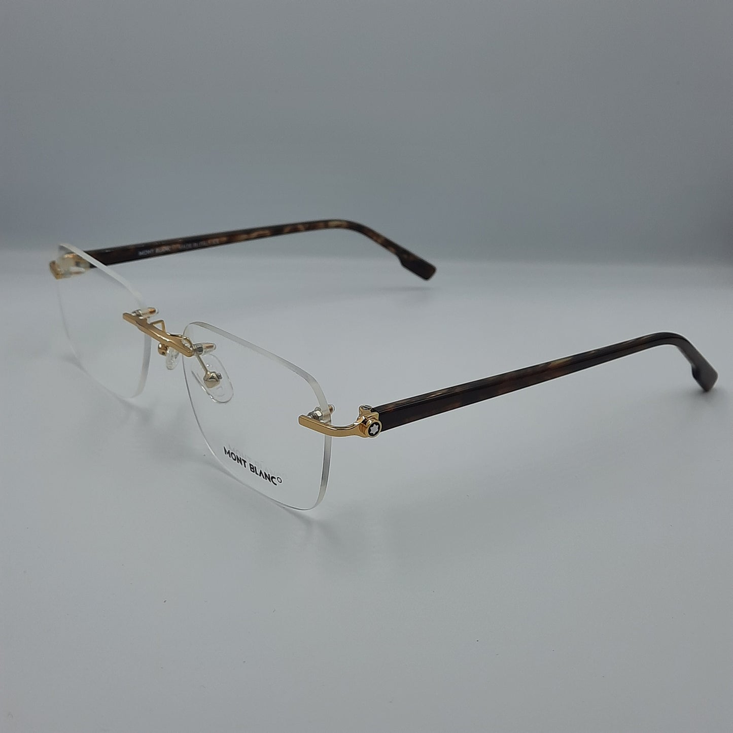 acheter lunette vue maroc homme femme Lunette optique percée Mont Blanc: Doré havane