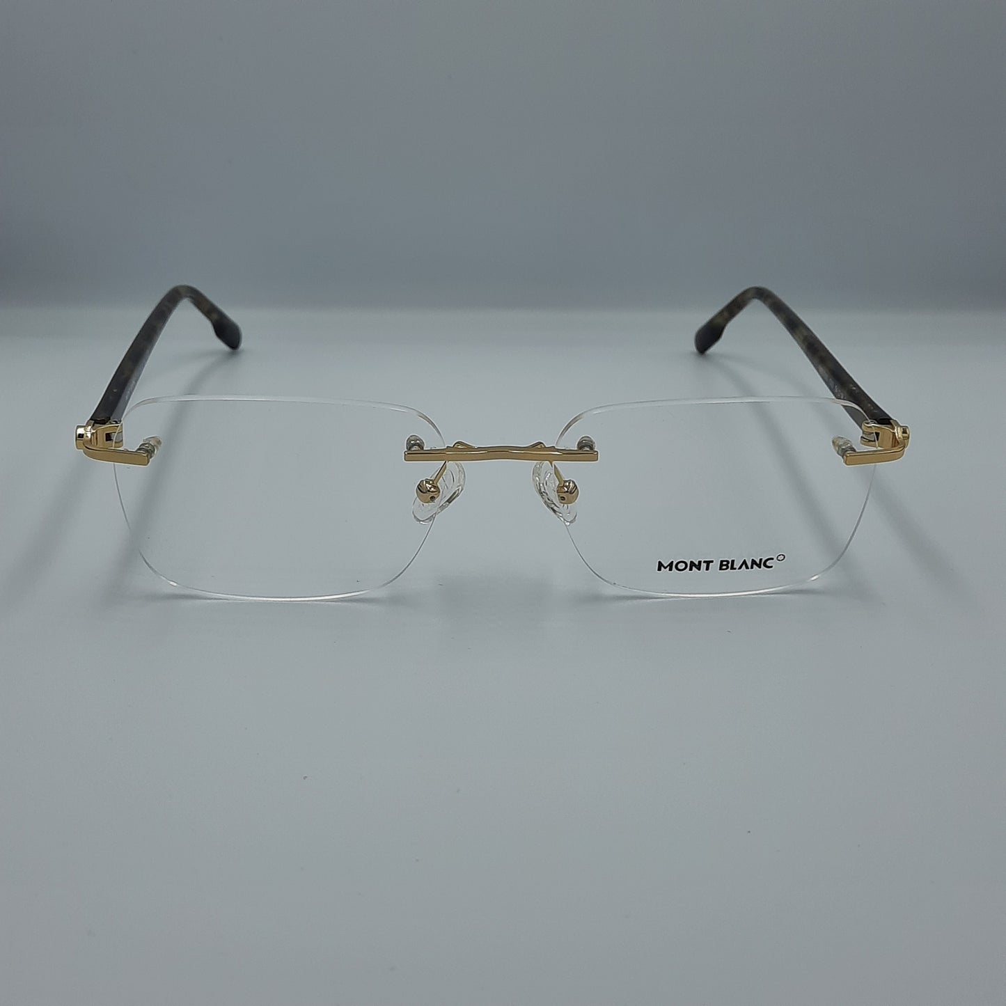 acheter lunette vue maroc homme femme Lunette optique percée Mont Blanc: Doré havane