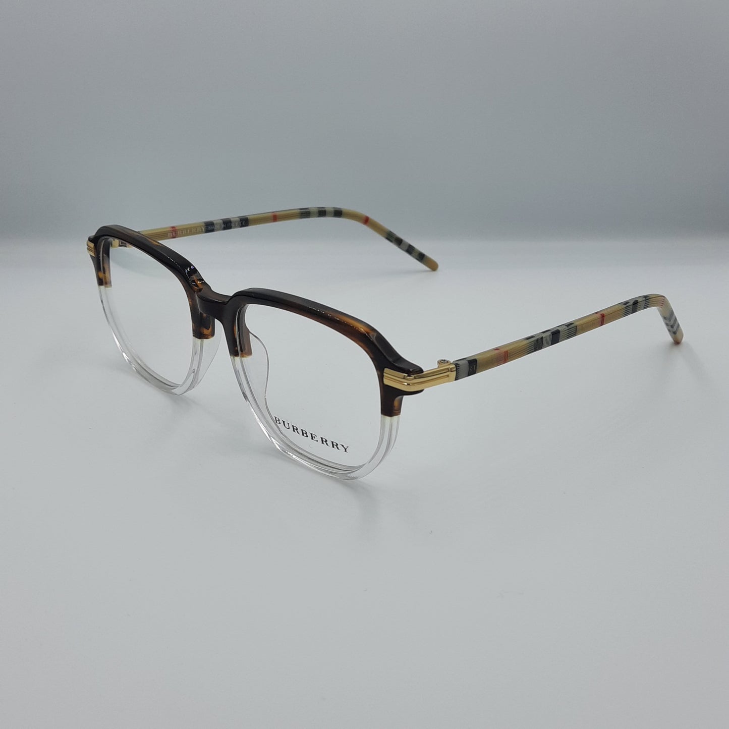 Lunette optique Burberry:MARRON blanc trns
