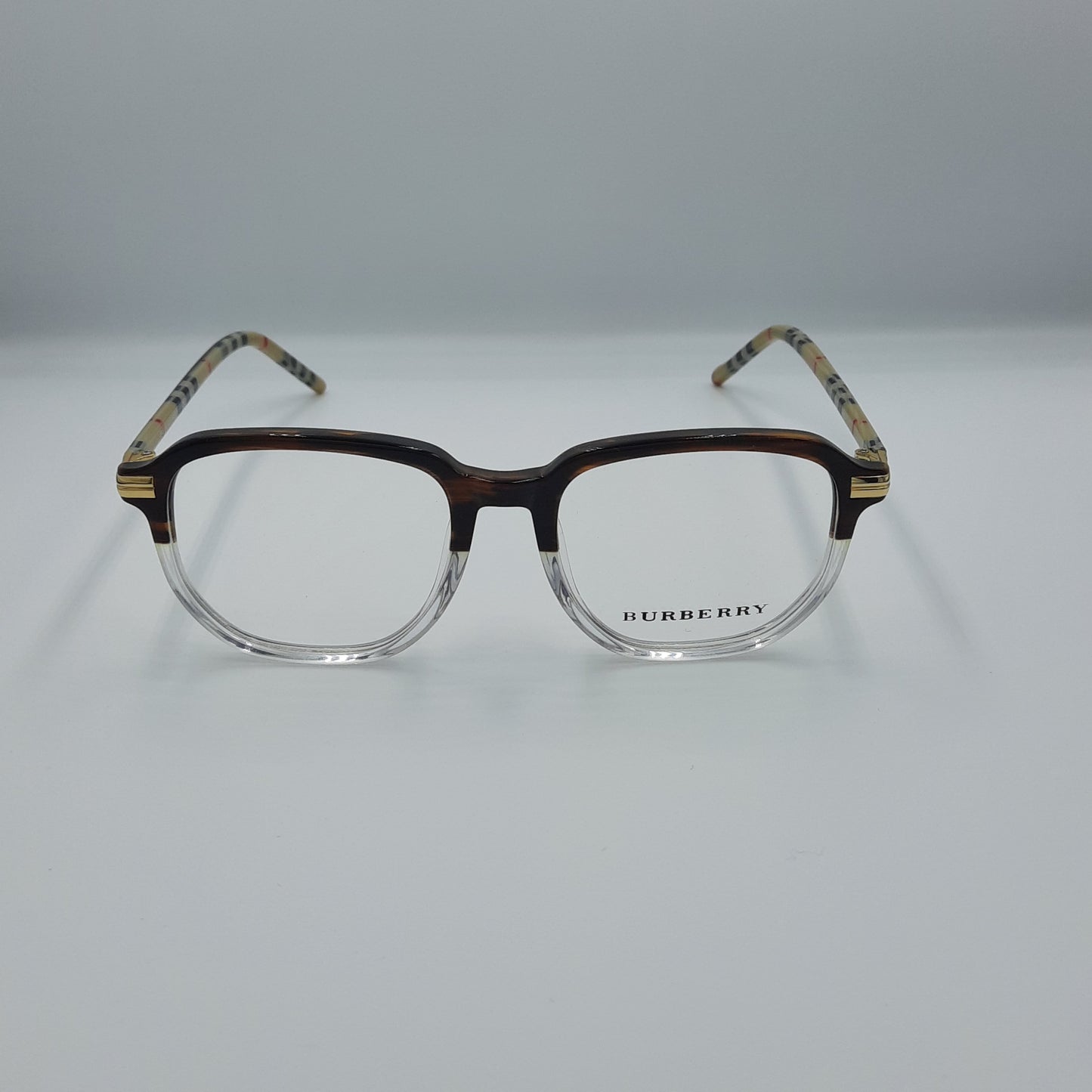 Lunette optique Burberry:MARRON blanc trns