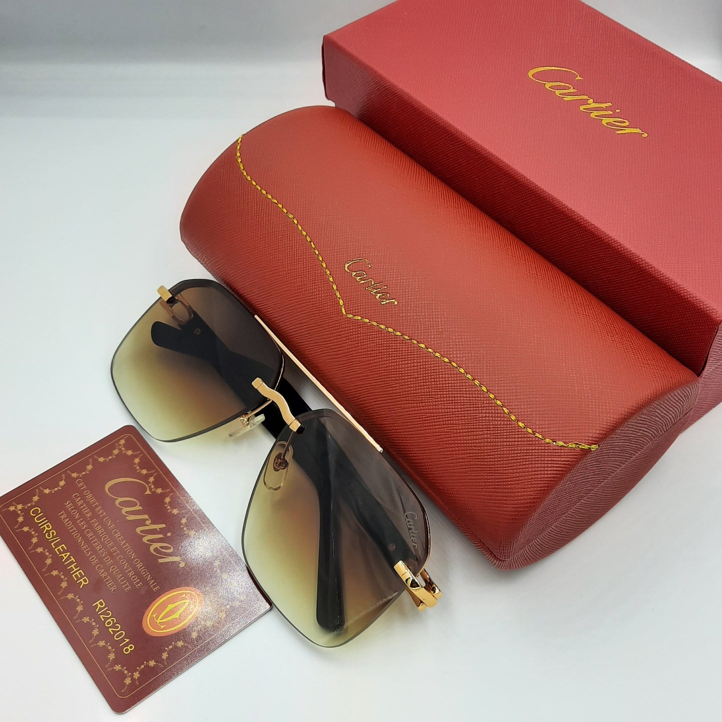 Solaires: CARTIER CT0276S noir marron dégradé