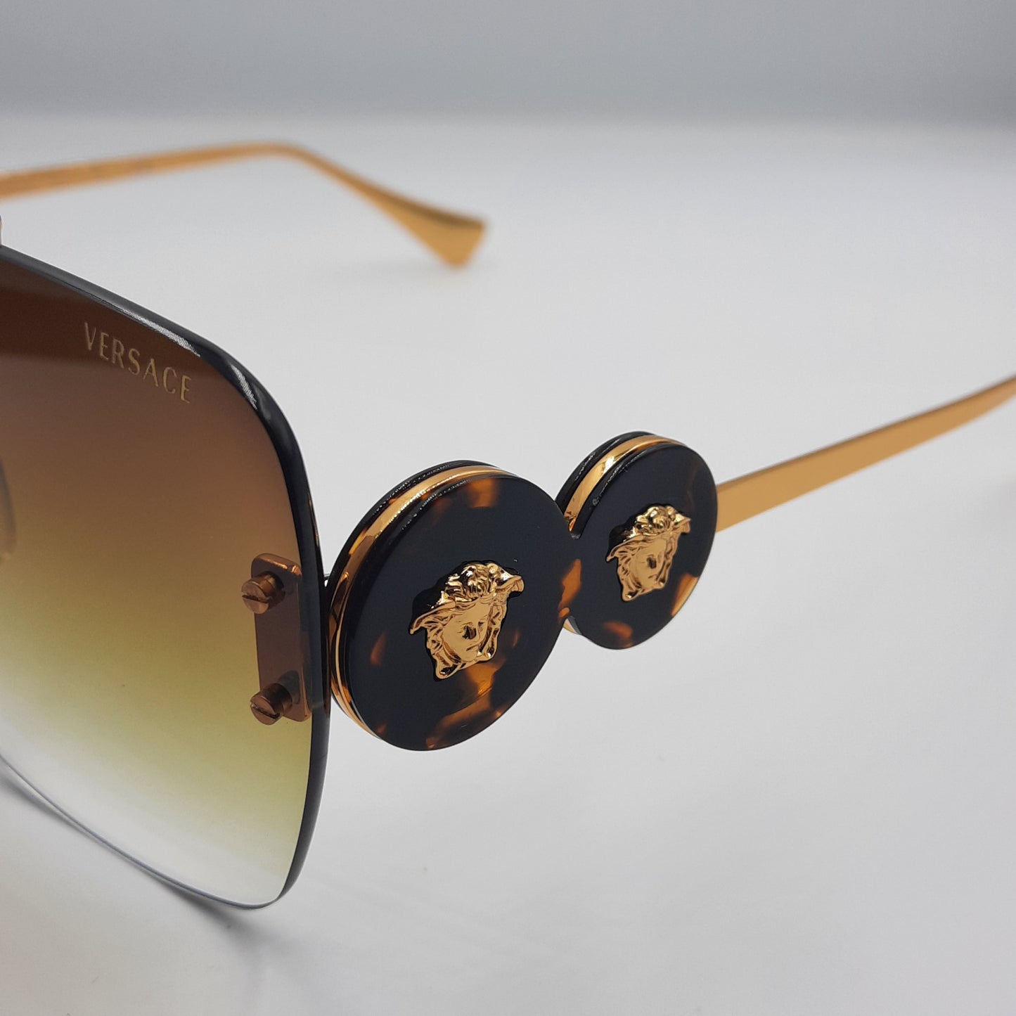Solaires: VERSACE Marron havane doré VE8250