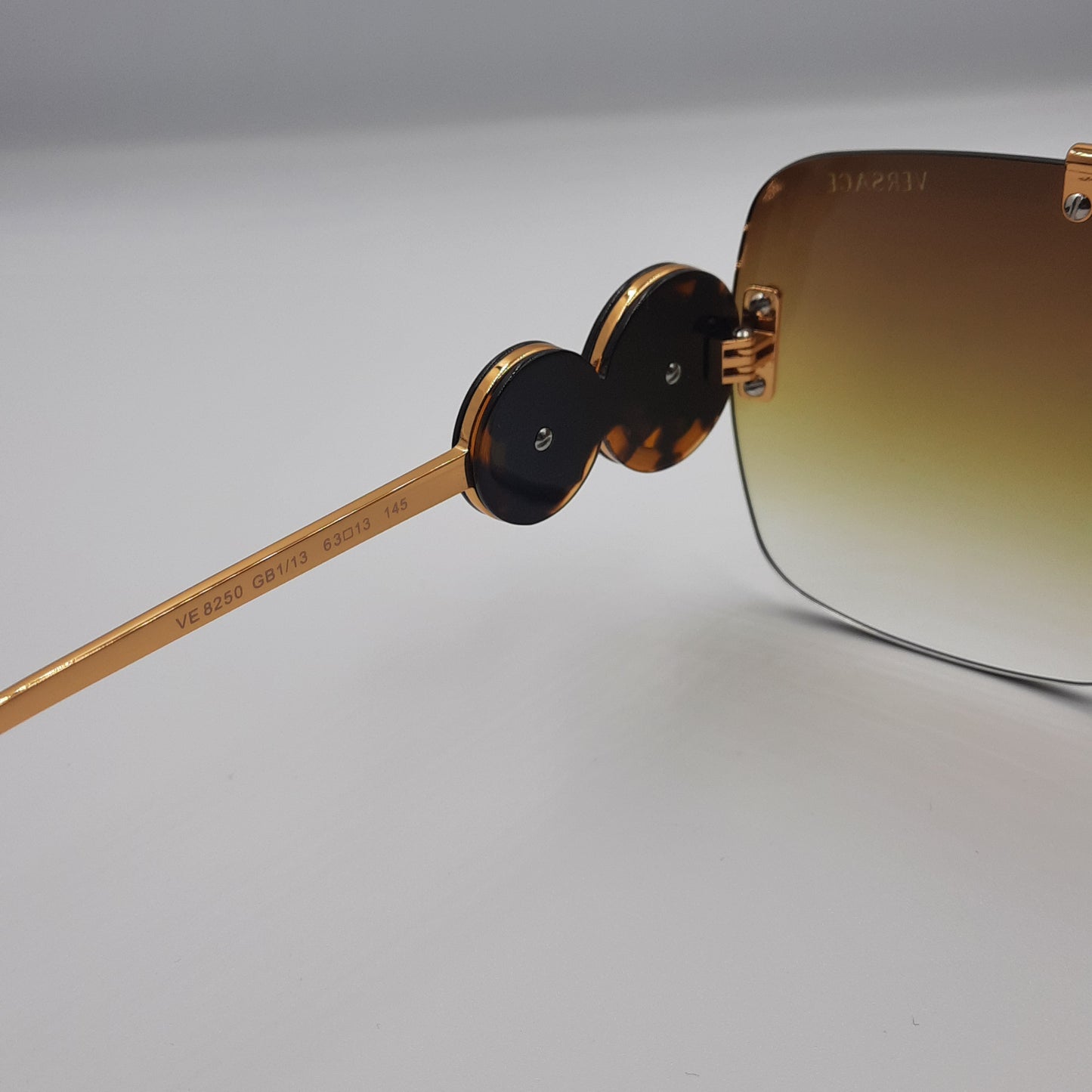 Solaires: VERSACE Marron havane doré VE8250