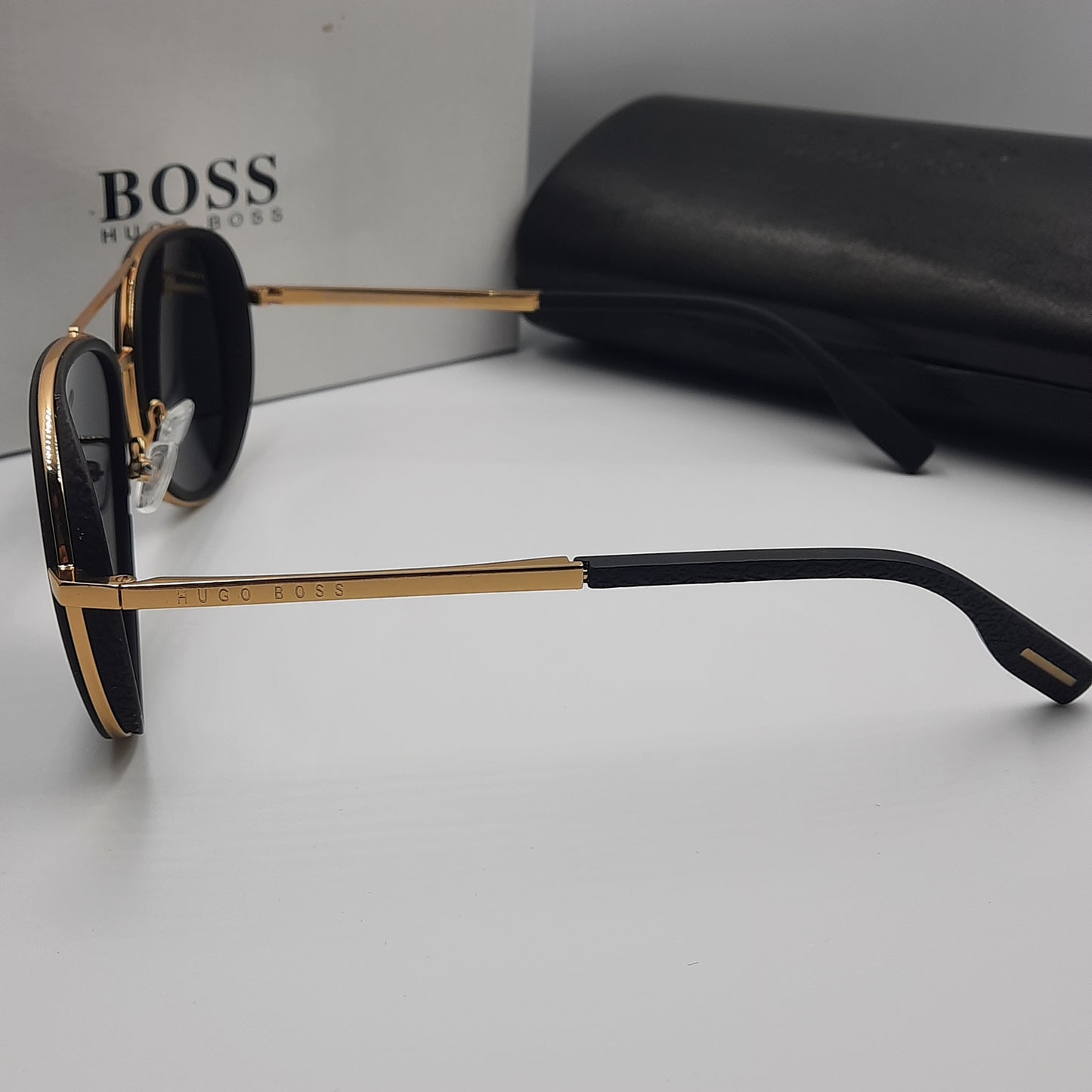 Solaires: HugoBoss-0510 doré/noir