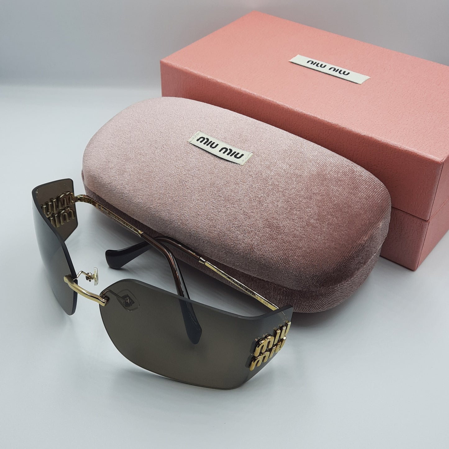 Solaires: MIUMIU MU54YS marron/GOLD