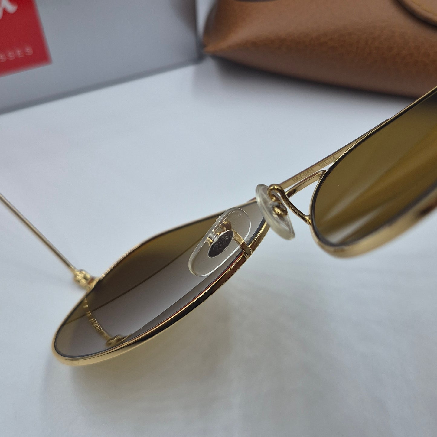 Solaires: RAYBAN AVIATOR CLASSIC RB-3025 doré/marron