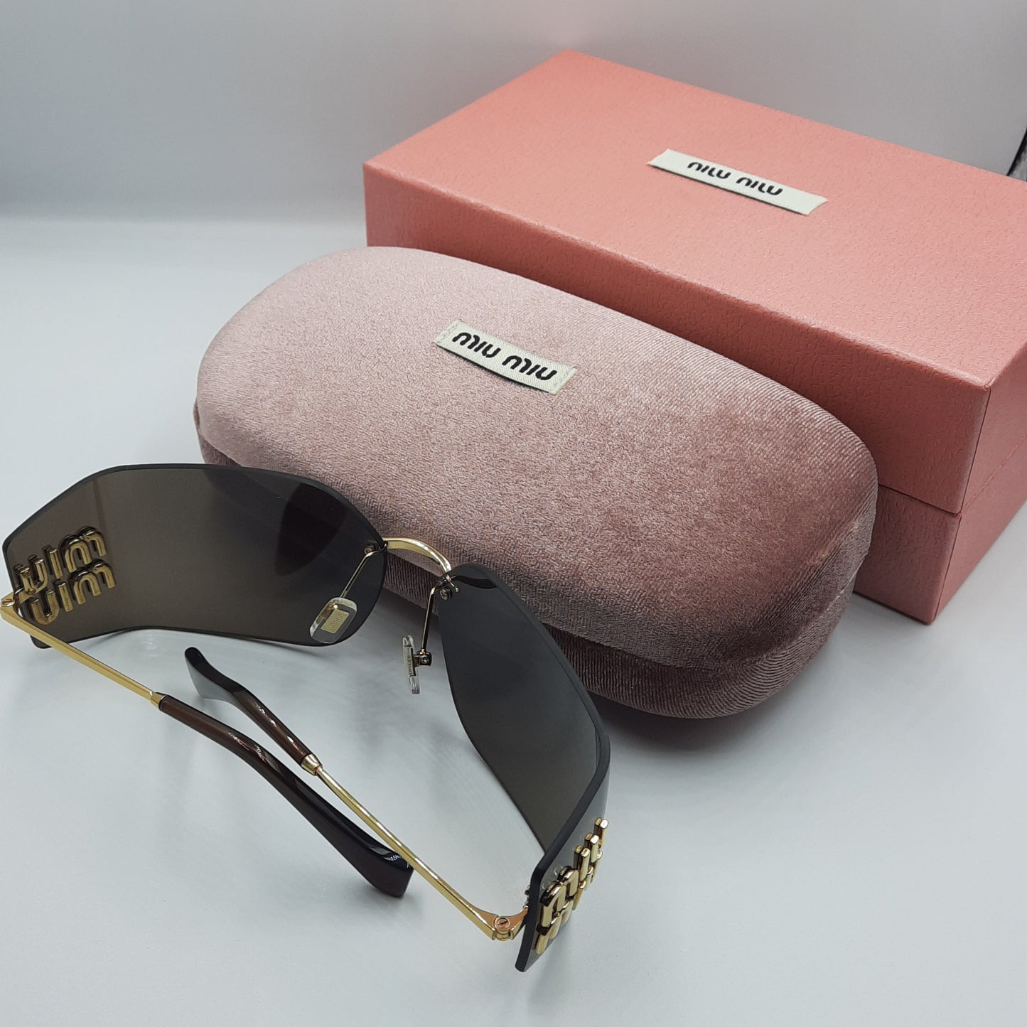 Solaires: MIUMIU MU54YS marron/GOLD