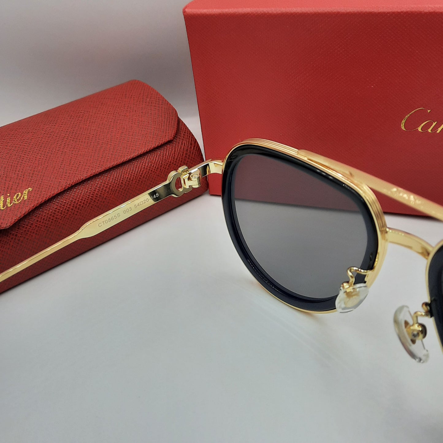 Solaires: CARTIER CT0865S doré noir