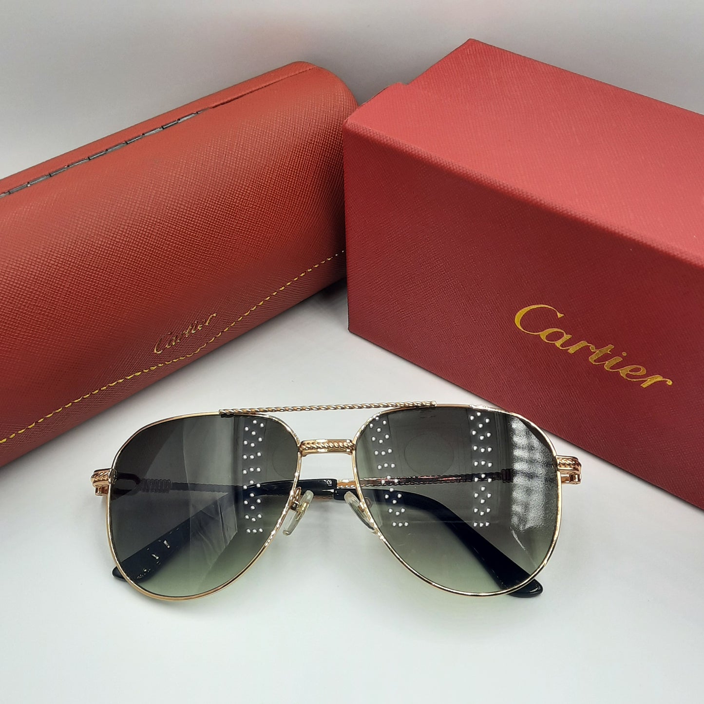 Solaires: CARTIER CT0618S doré vert