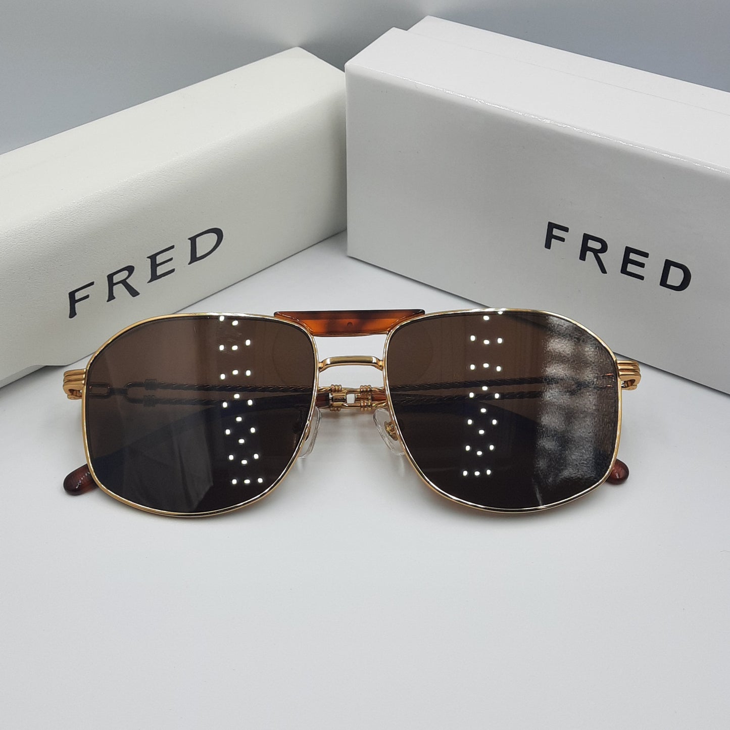 Solaires: FRED FG40044U doré marron