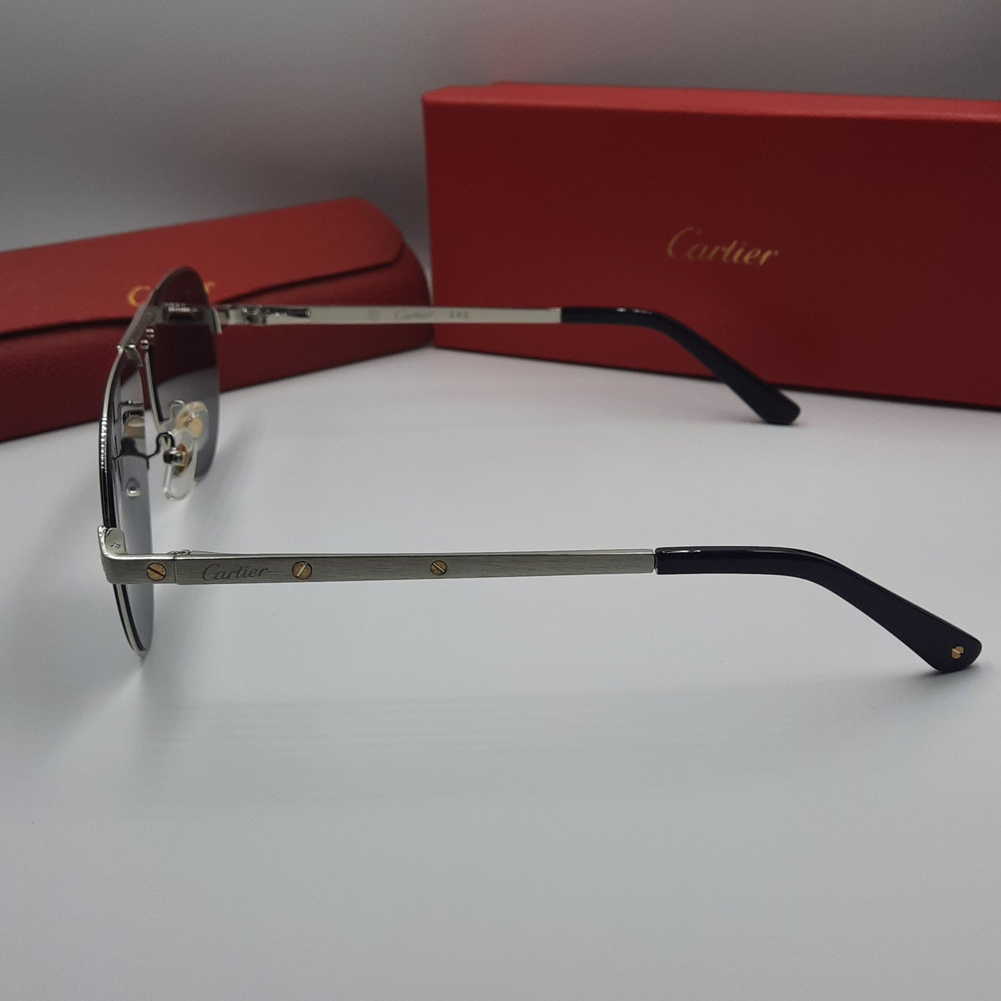 Solaires: CARTIER SANTOS CT0533S argenté
