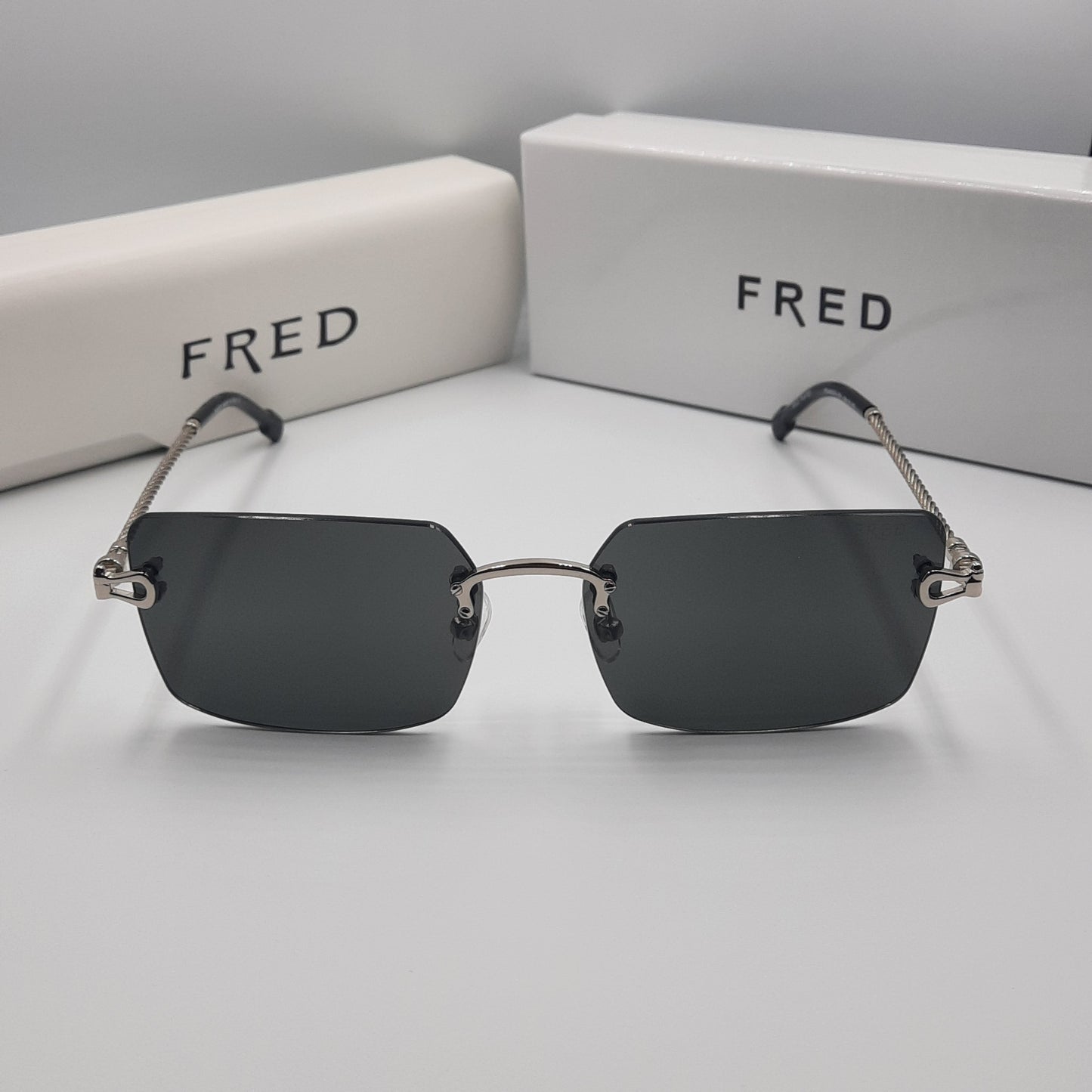 Solaires: FRED FG40023U argent noir