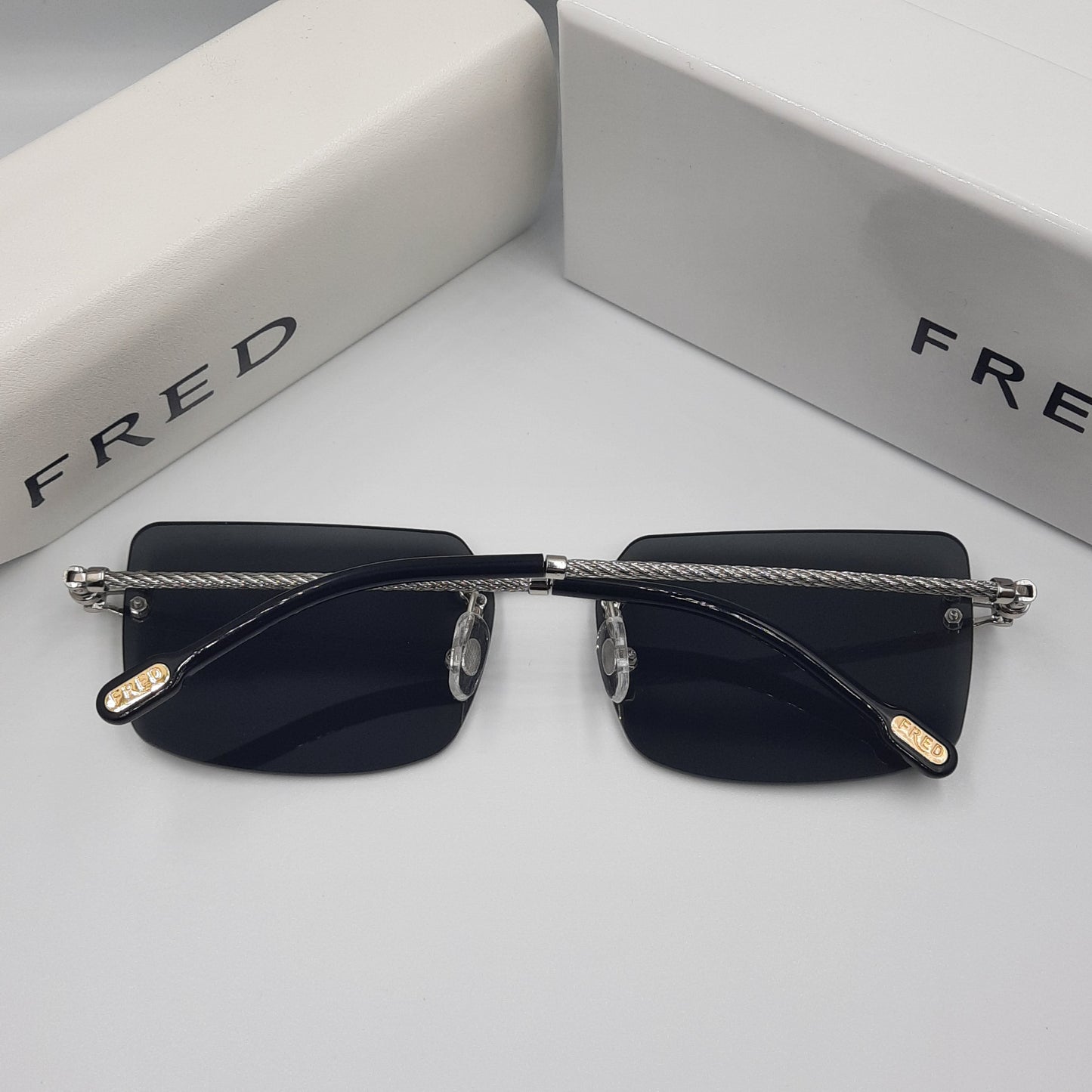 Solaires: FRED FG40023U argent noir