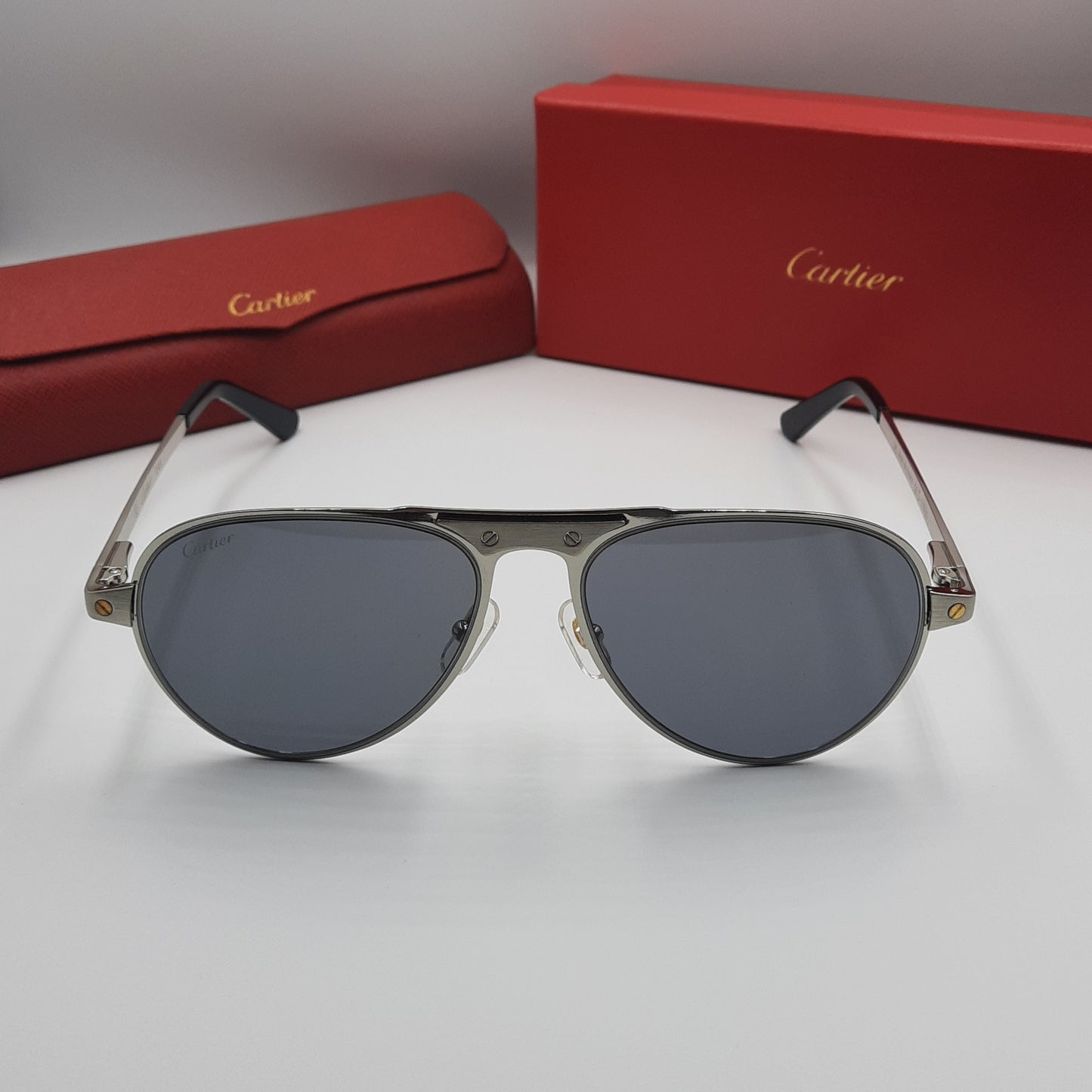 Solaires: CARTIER SANTOS CT0533S argenté