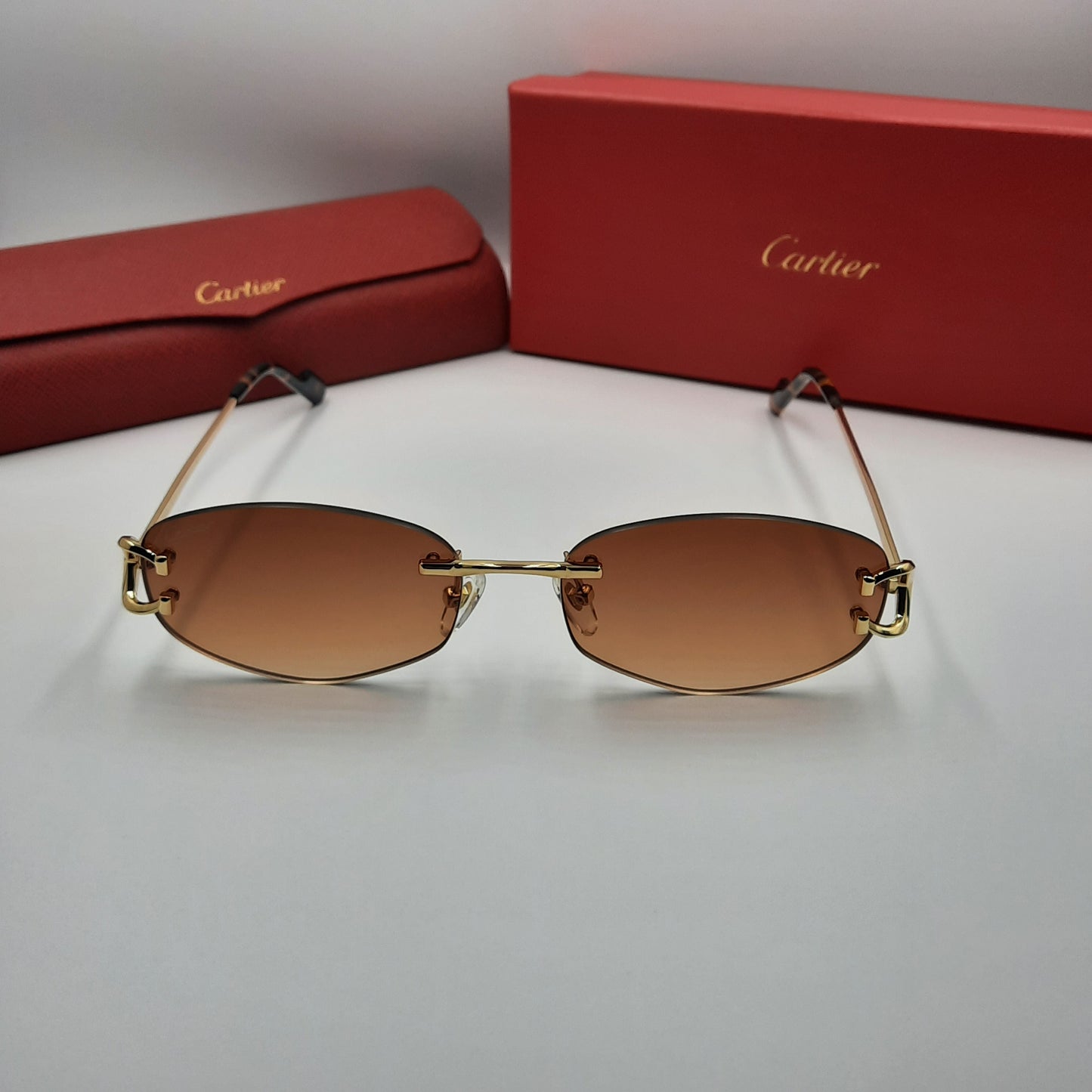 Solaires: CARTIER C decor CT0467S doré marron