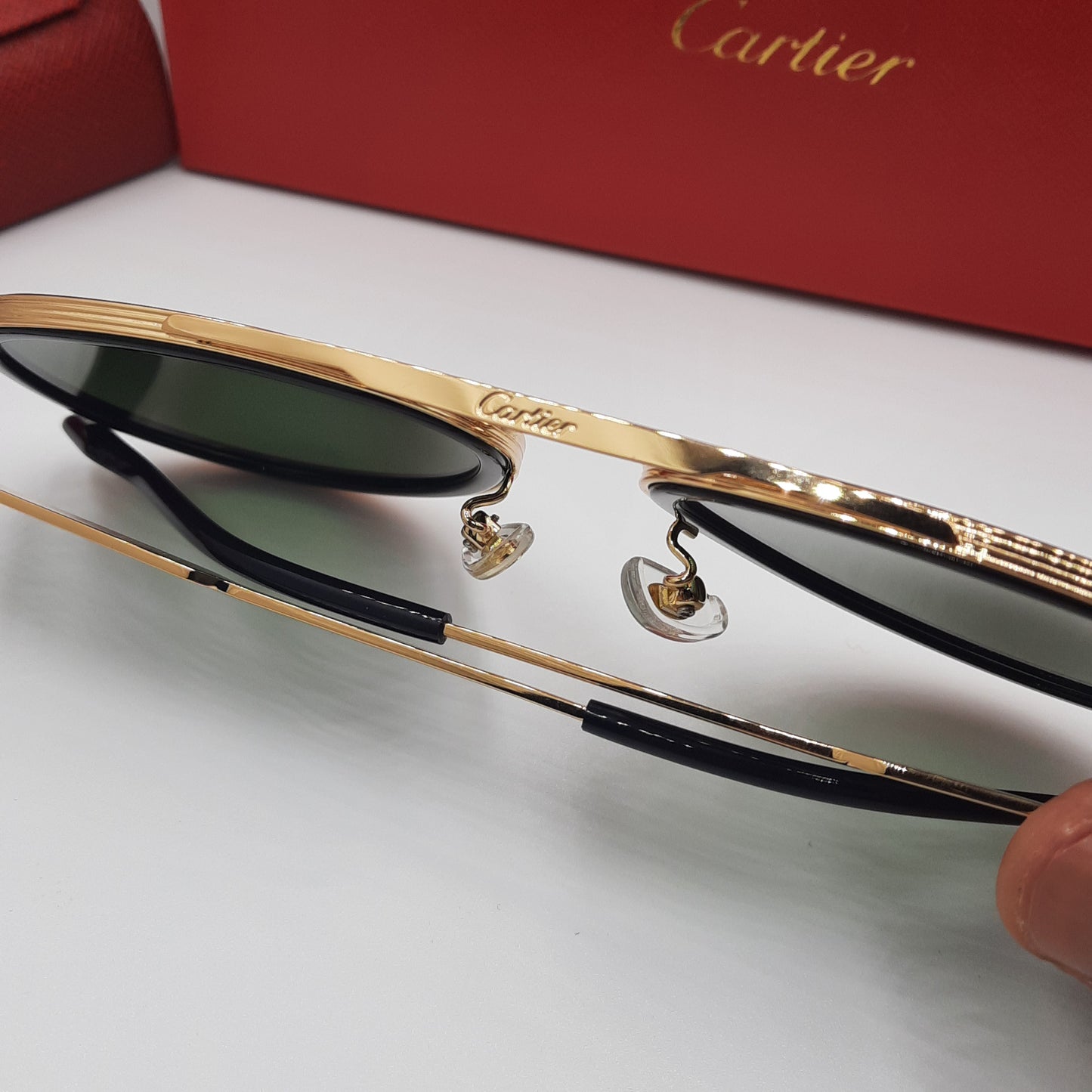 Solaires: CARTIER CT0865S doré vert