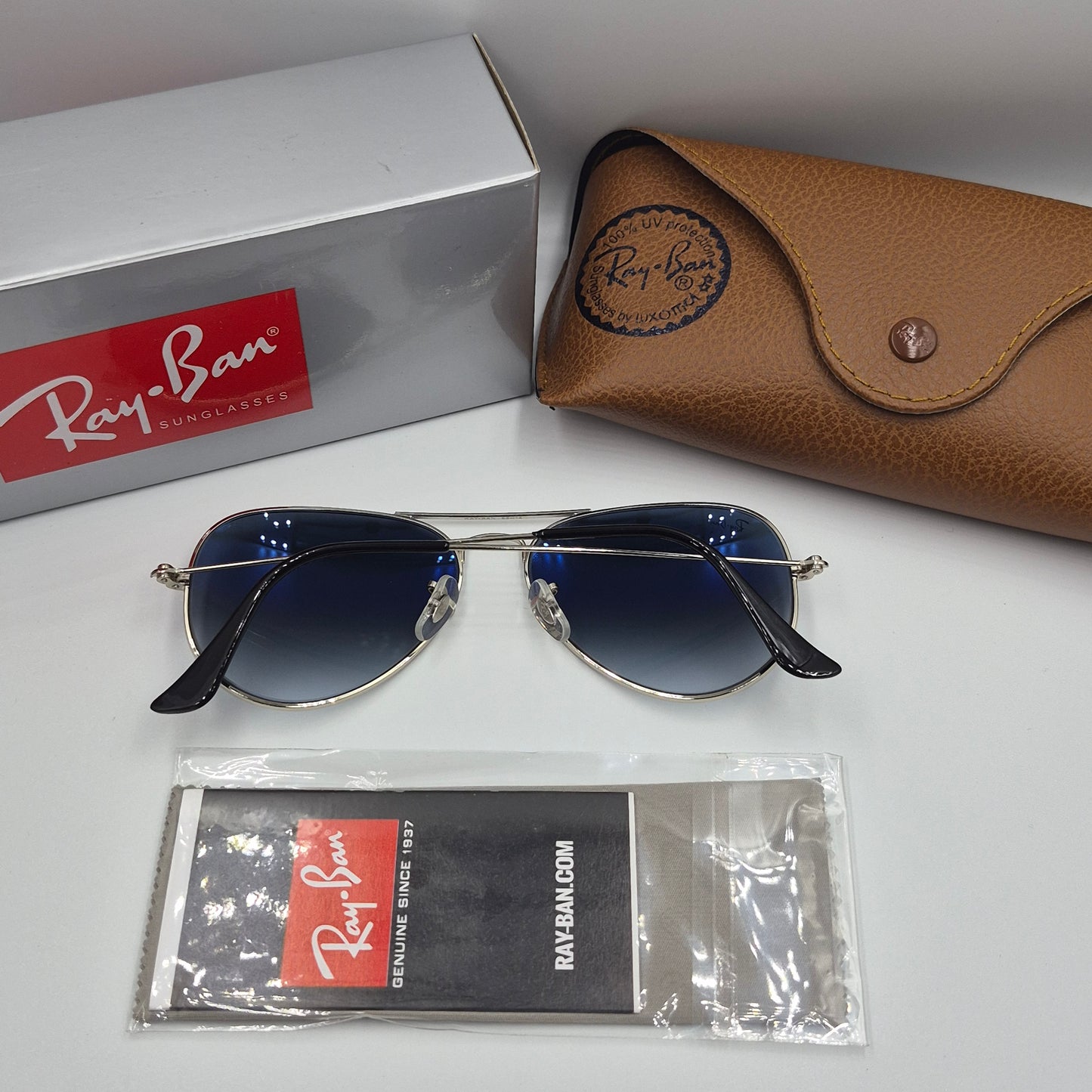 Solaires: RAYBAN AVIATOR CLASSIC RB-3025 argent dégradé