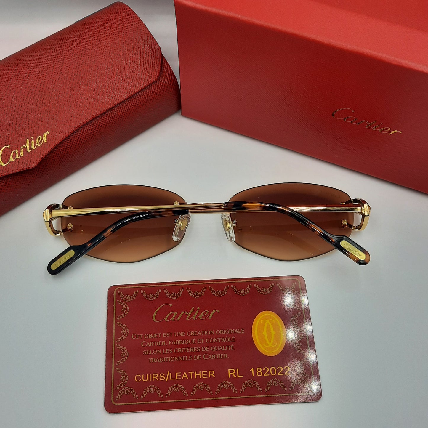 Solaires: CARTIER C decor CT0467S doré marron