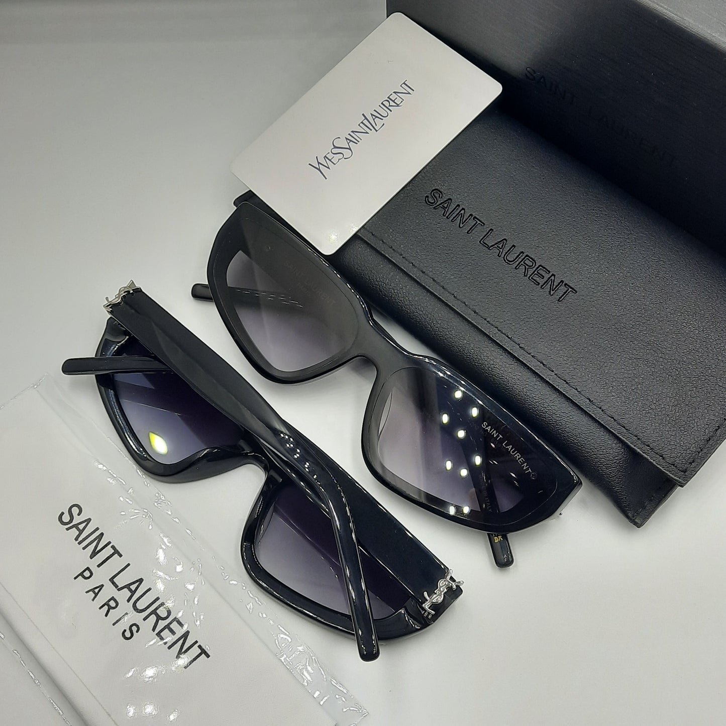 Solaires: SAINT LAURENT SL M251 noir argenté