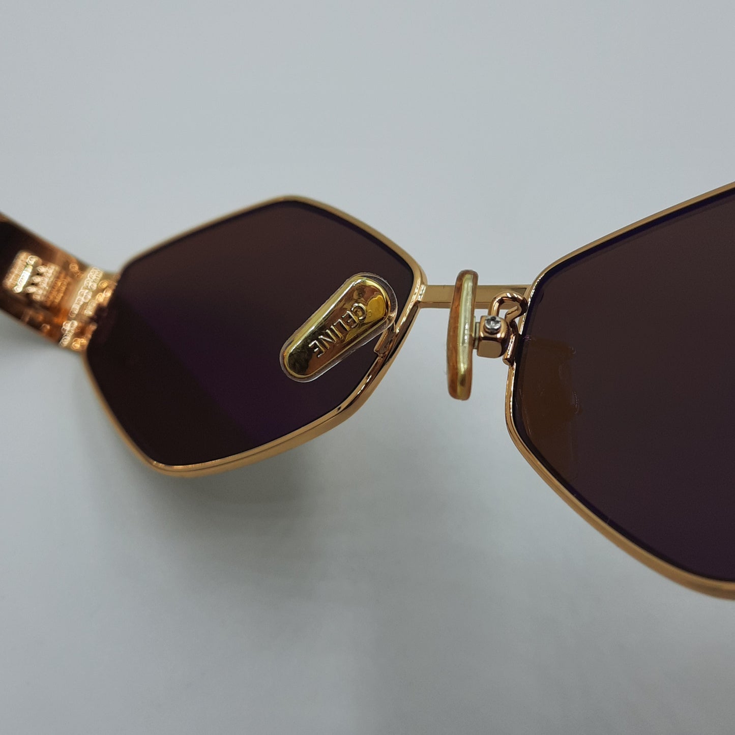 Solaires: CELINE Triomphe CL4S254 doré marron