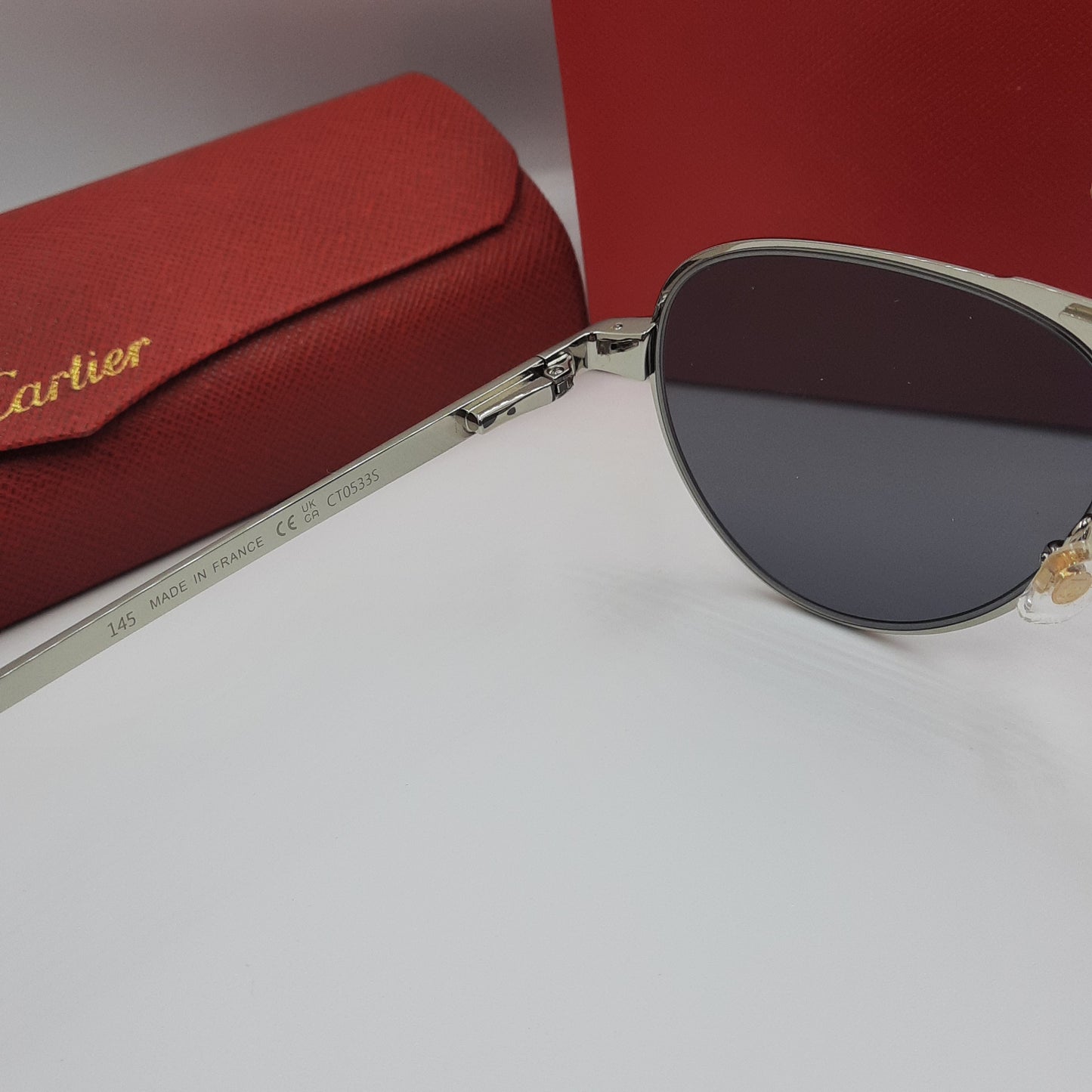 Solaires: CARTIER SANTOS CT0533S argenté
