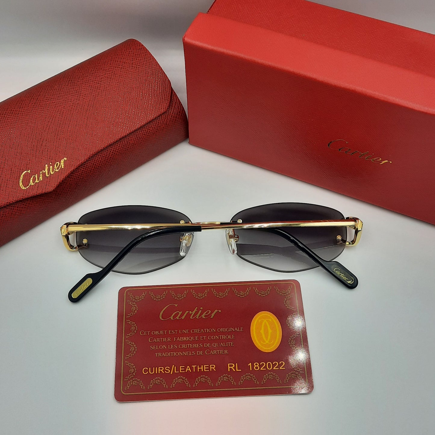 Solaires: CARTIER C decor CT0467S doré noir
