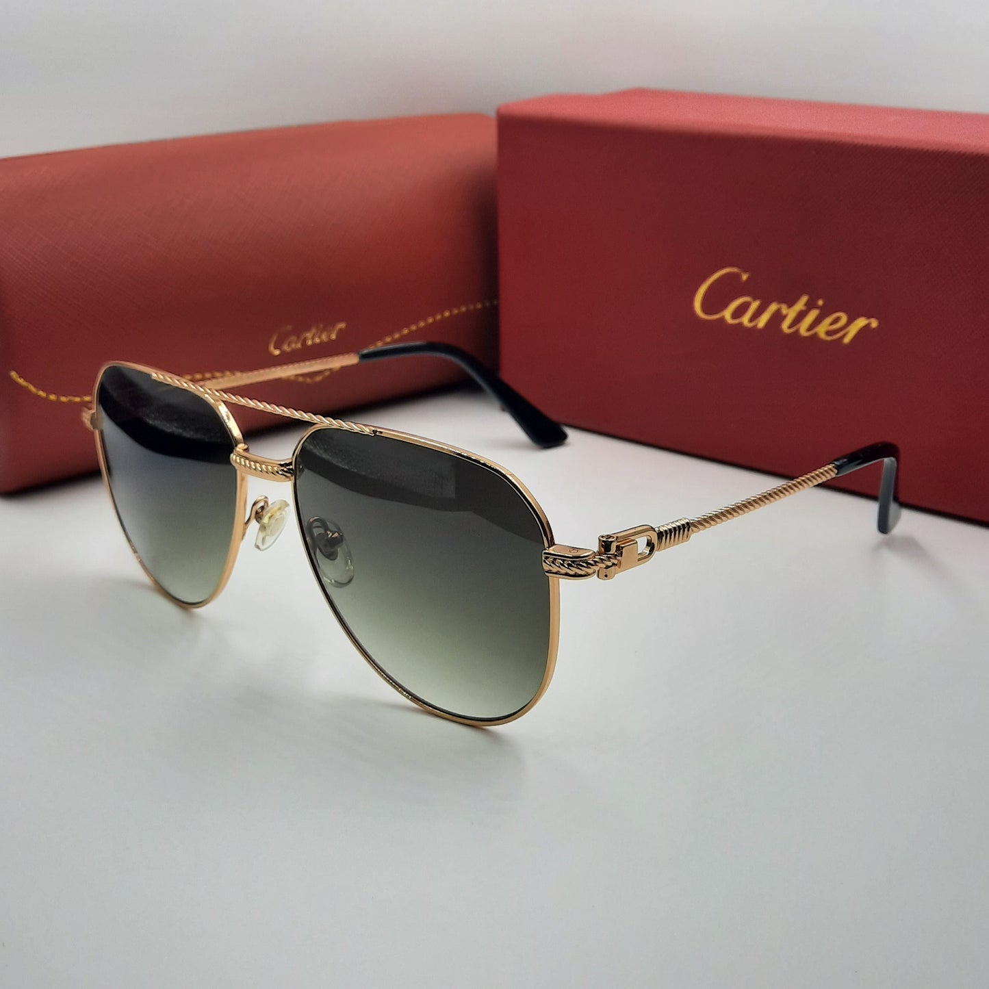 Solaires: CARTIER CT0618S doré vert