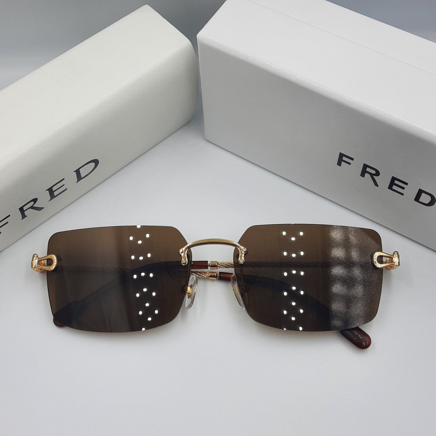 Solaires: FRED FG40023U doré marron