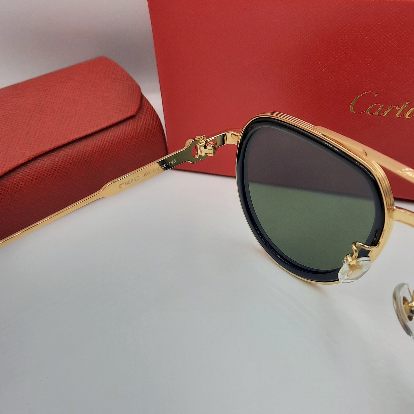 Solaires: CARTIER CT0865S doré vert