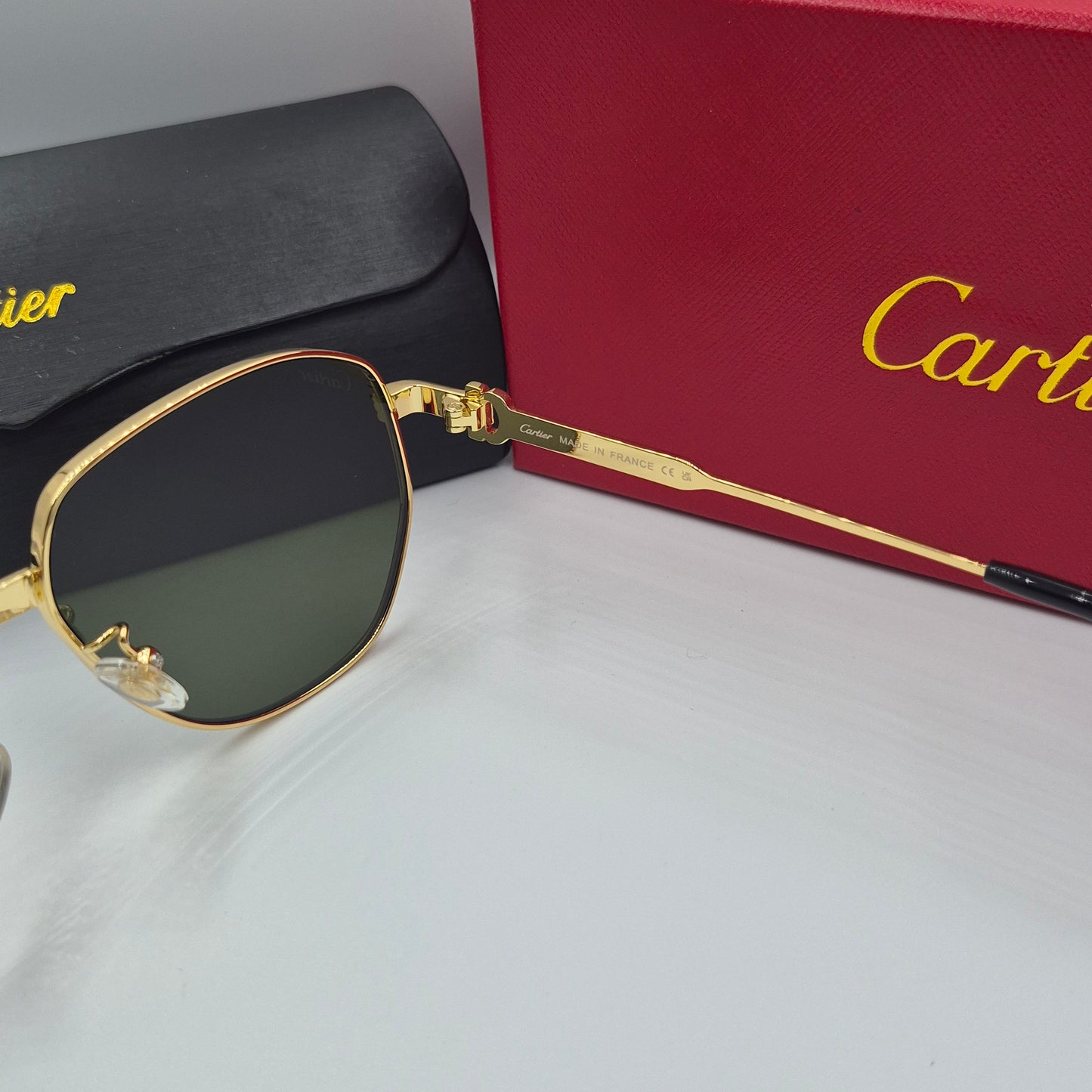 Solaires: CARTIER CT0484O doré vert
