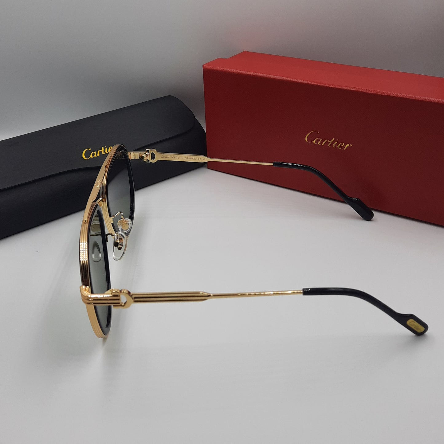 Solaires: CARTIER CT0865S doré vert