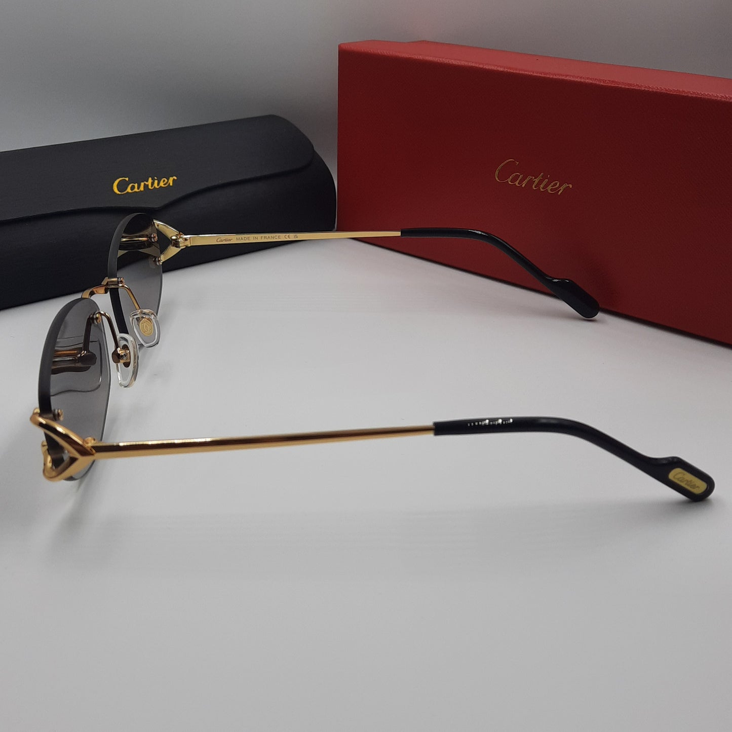 Solaires: CARTIER C decor CT0467S doré noir