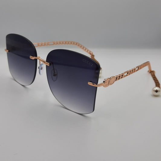 Solaires: GUCCI GRIS/NOIR gold