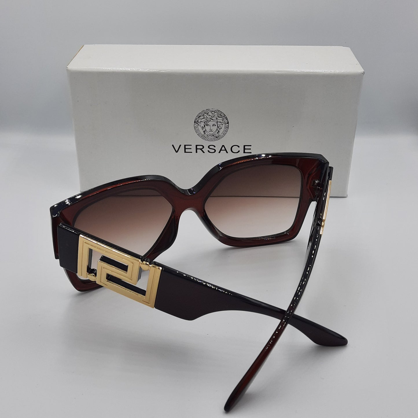 Solaires: VERSACE VE4402 Marron/GLD