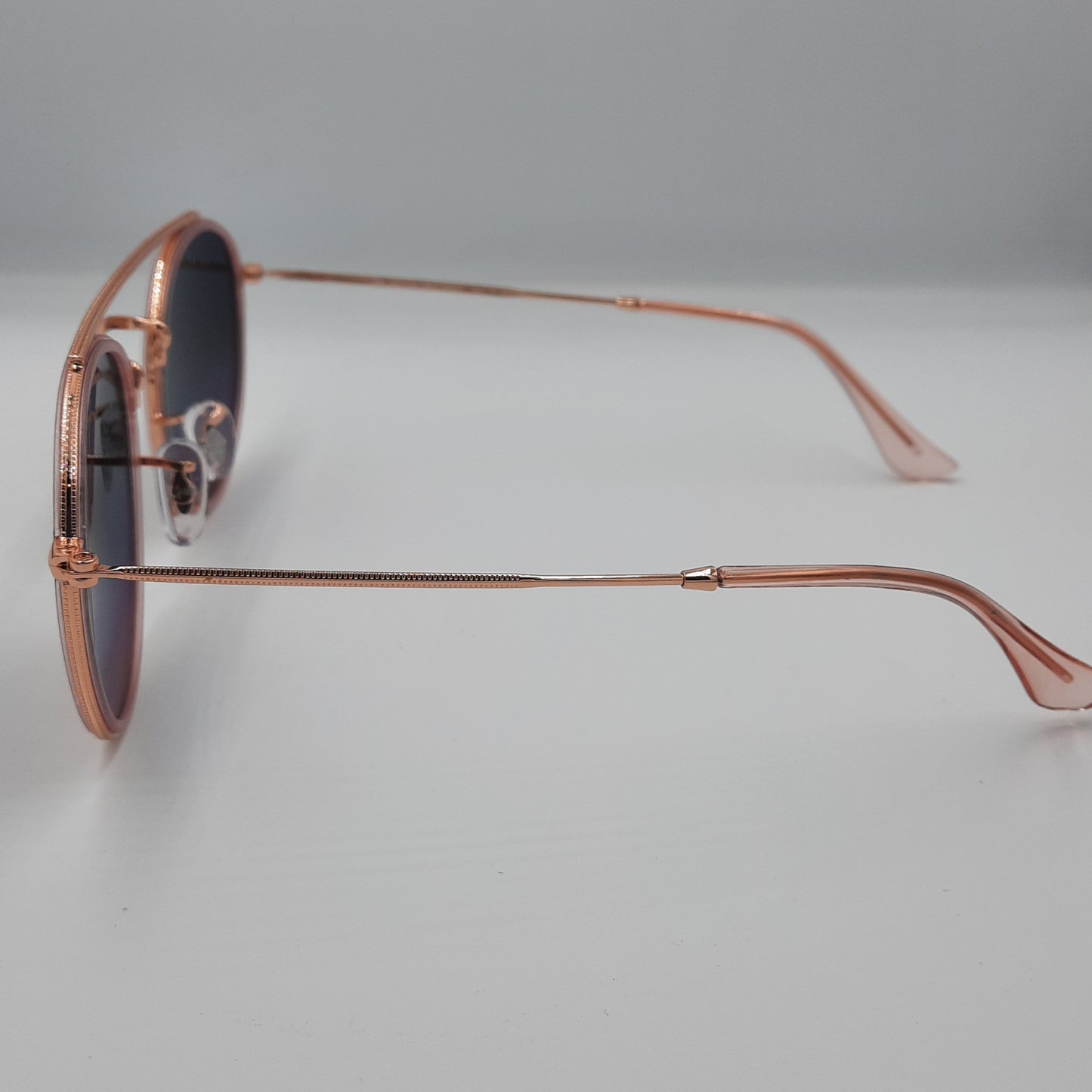 Solaires: RAYBAN round double bridge RB-3647 Rose gold /marron