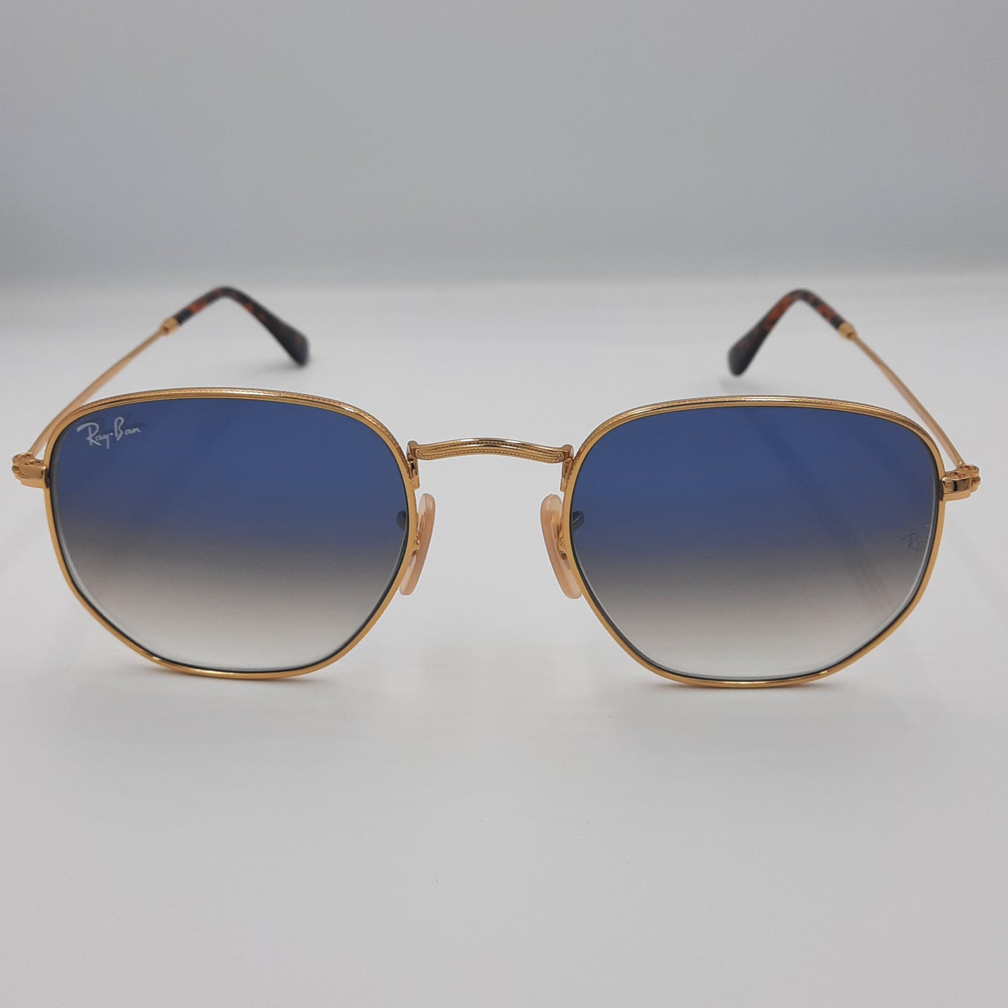 RAYBAN RB-3548 hexagonal Gold/BLEU Dégradé lunette maroc