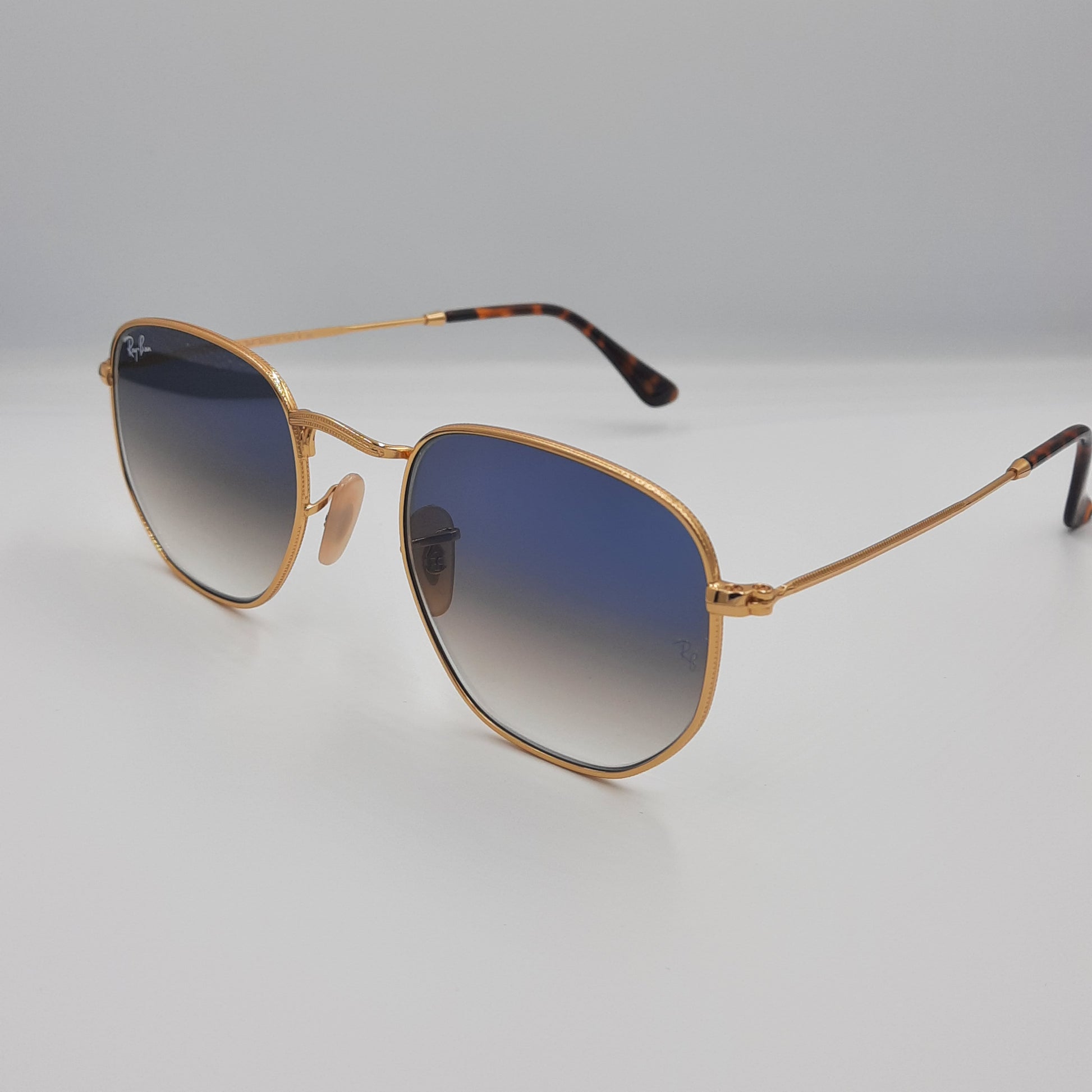 RAYBAN RB-3548 hexagonal Gold/BLEU Dégradé lunette maroc 