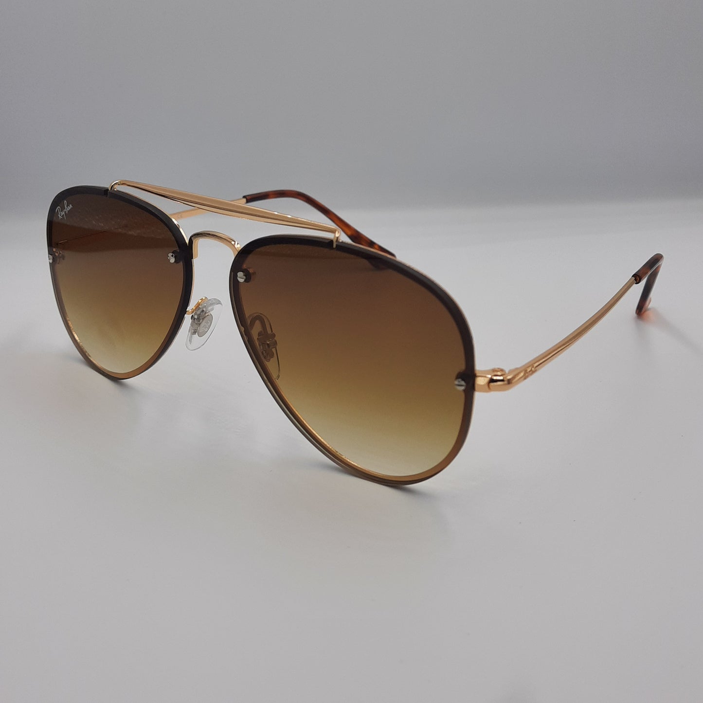 Solaires: RAYBAN BLAZE AVIATOR  RB3584  Doré/ marron dégradé