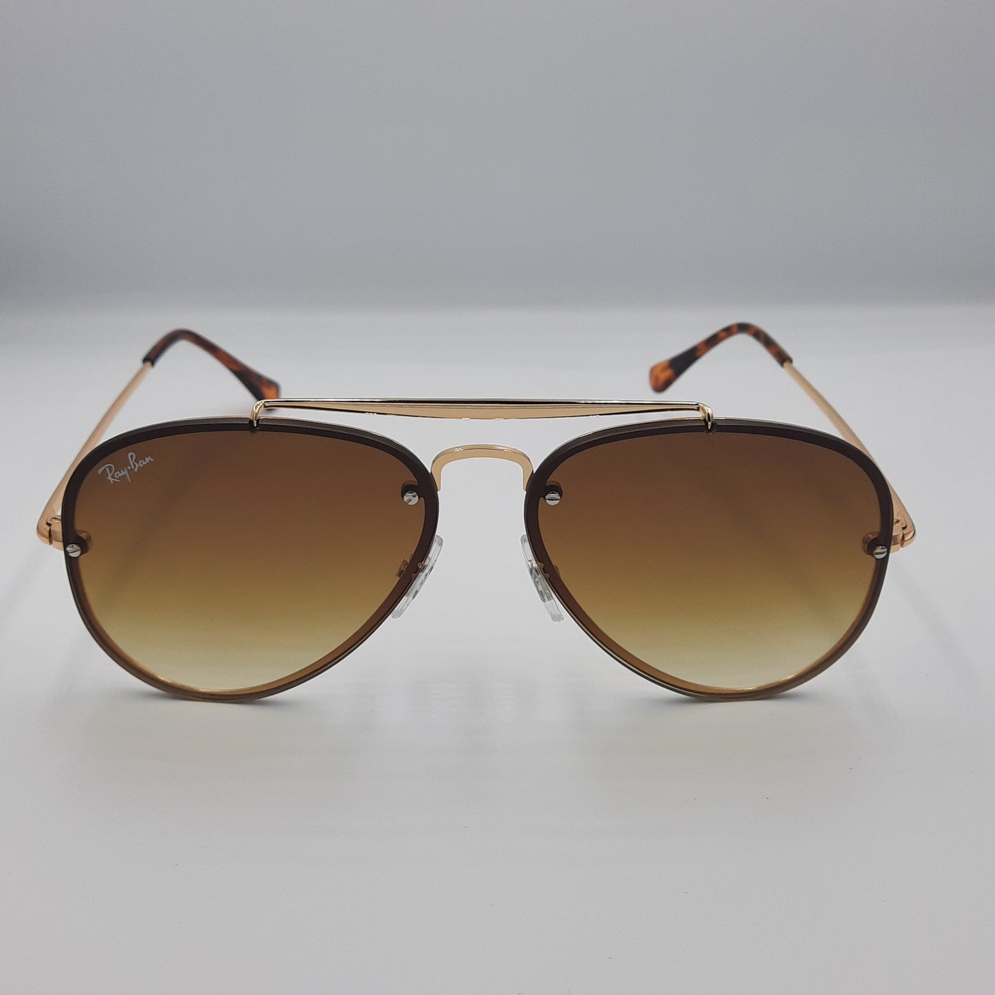 Solaires: RAYBAN BLAZE AVIATOR  RB3584  Doré/ marron dégradé