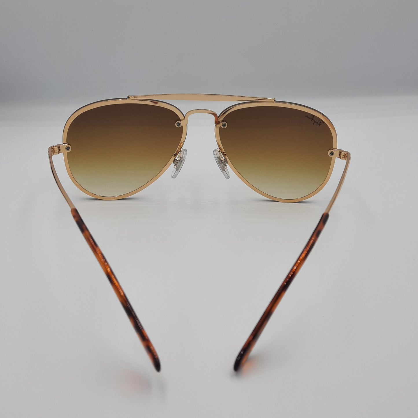 Solaires: RAYBAN BLAZE AVIATOR  RB3584  Doré/ marron dégradé