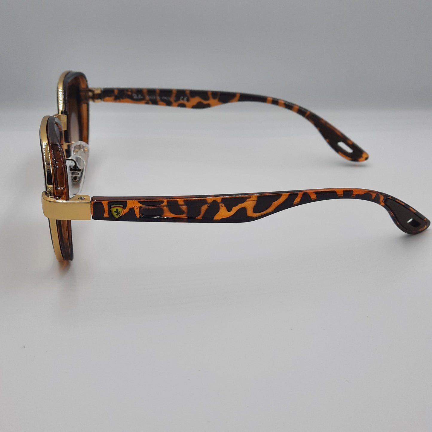 Solaires: RAYBAN FERRARI RB-3674 Doré/tigré/marron dégradé