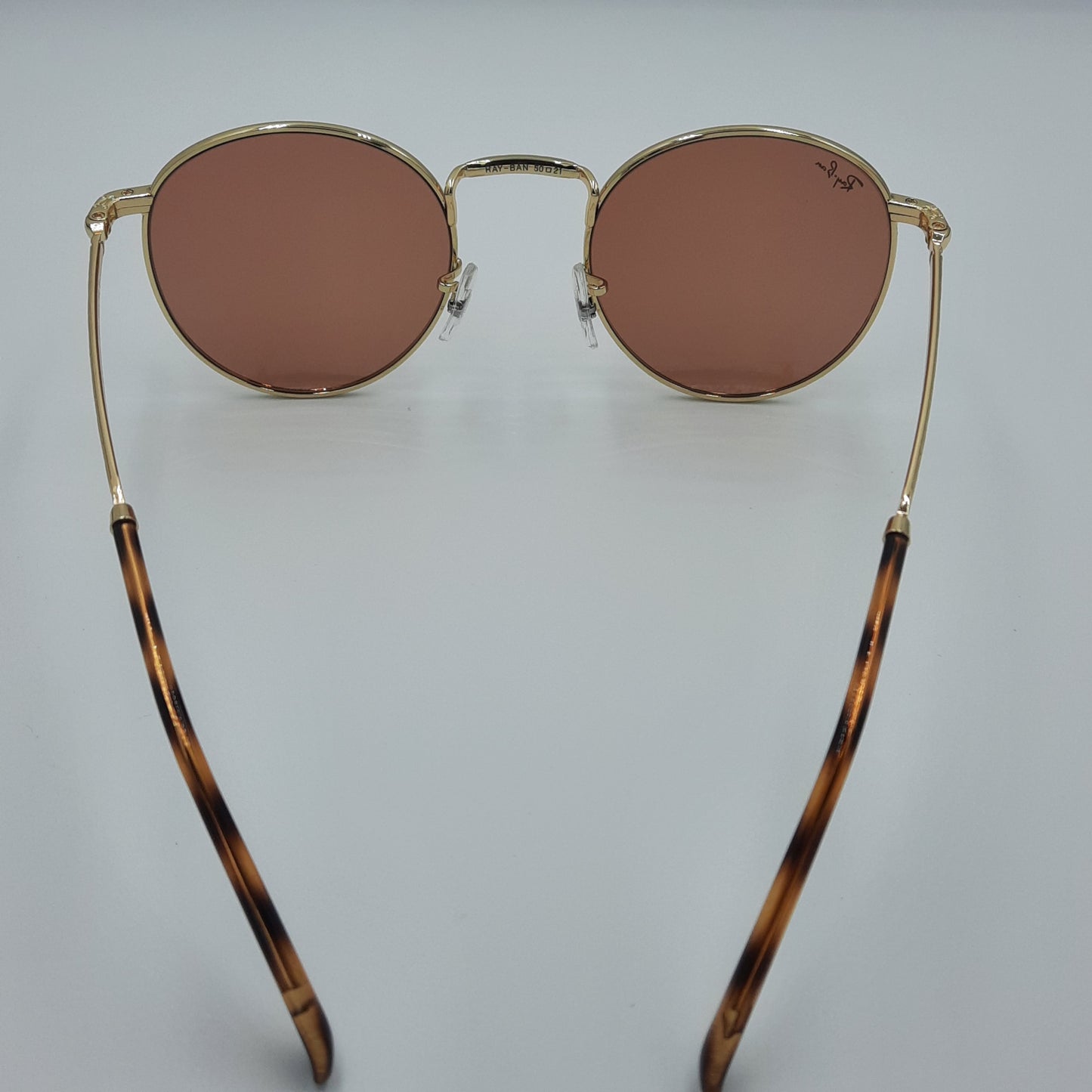 Solaires:  RAYBAN RB-3637 NEW ROUND Gold/Saumon rond