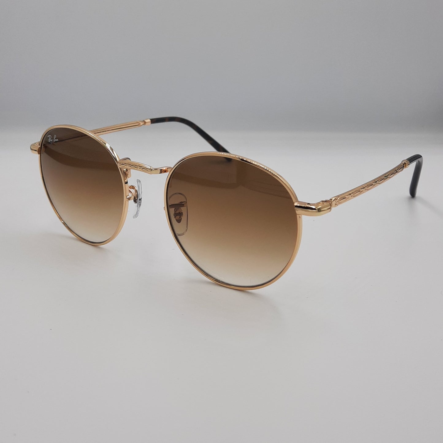 Solaires:  RAYBAN RB-3637 NEW ROUND gold/marron dégradé rond