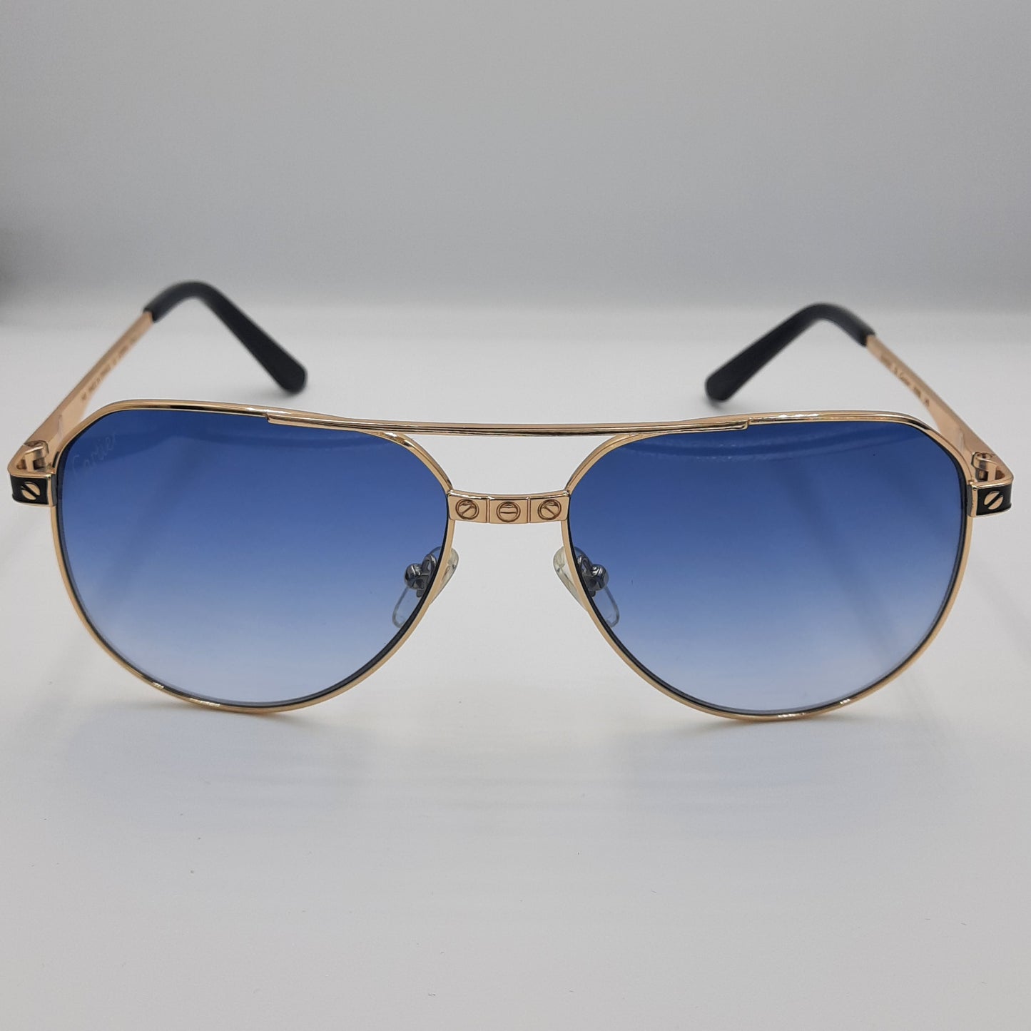 Solaires: CARTIER CT0616S doré bleu ciel