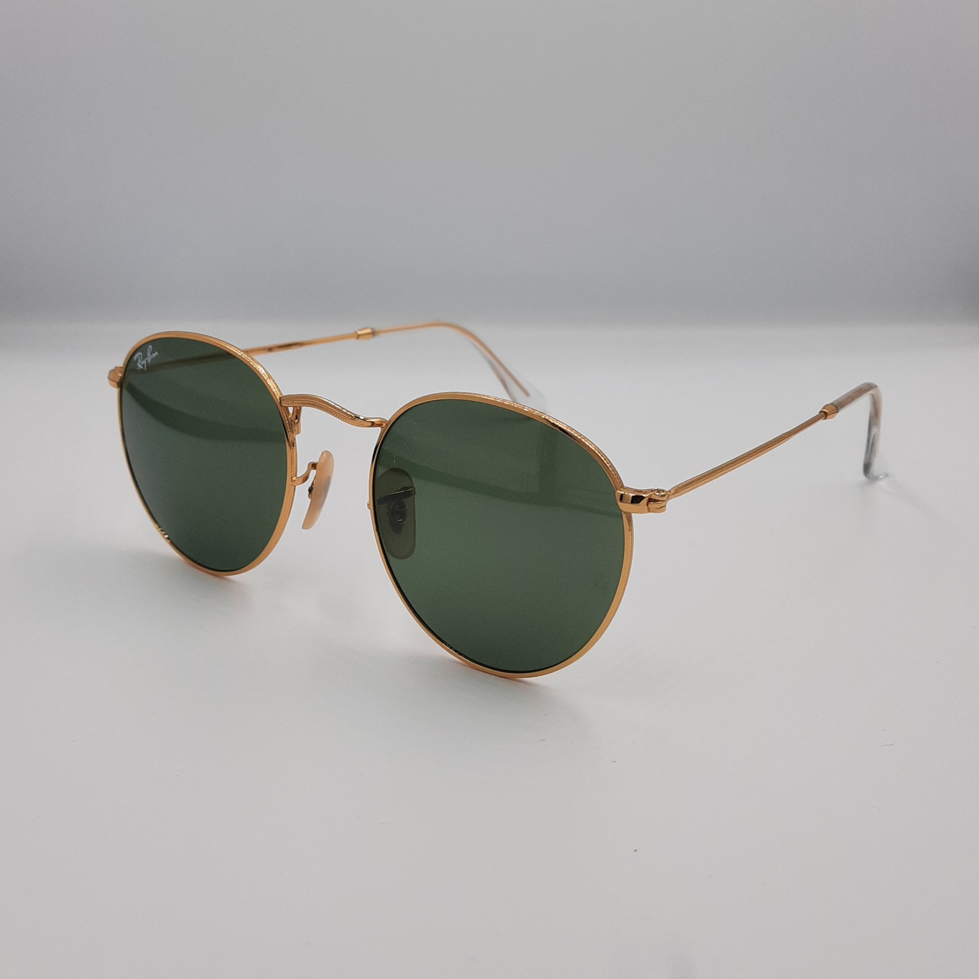 Solaires:  RAYBAN RB-3447 ROUND doré vert rond maroc