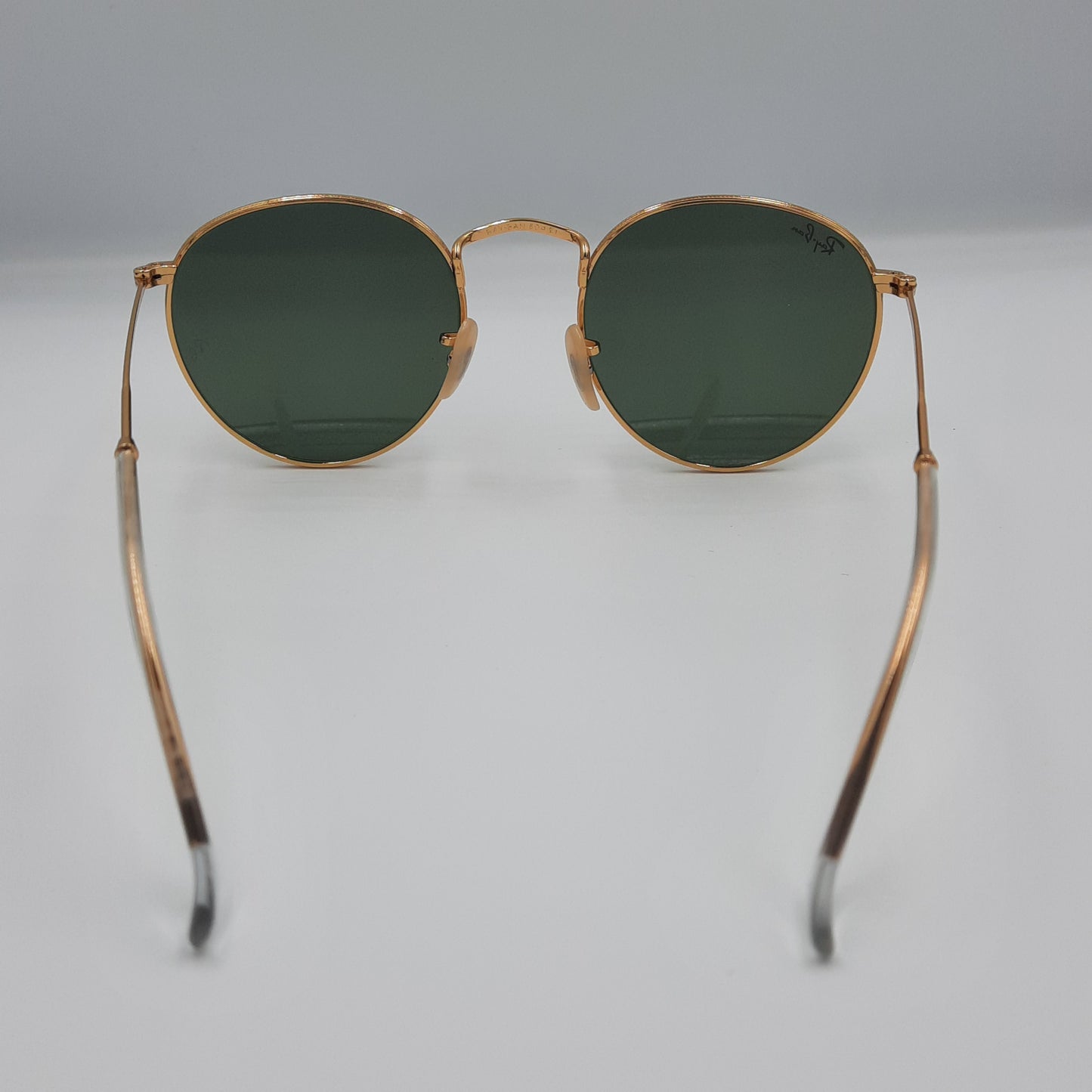 Solaires:  RAYBAN RB-3447 ROUND doré vert rond